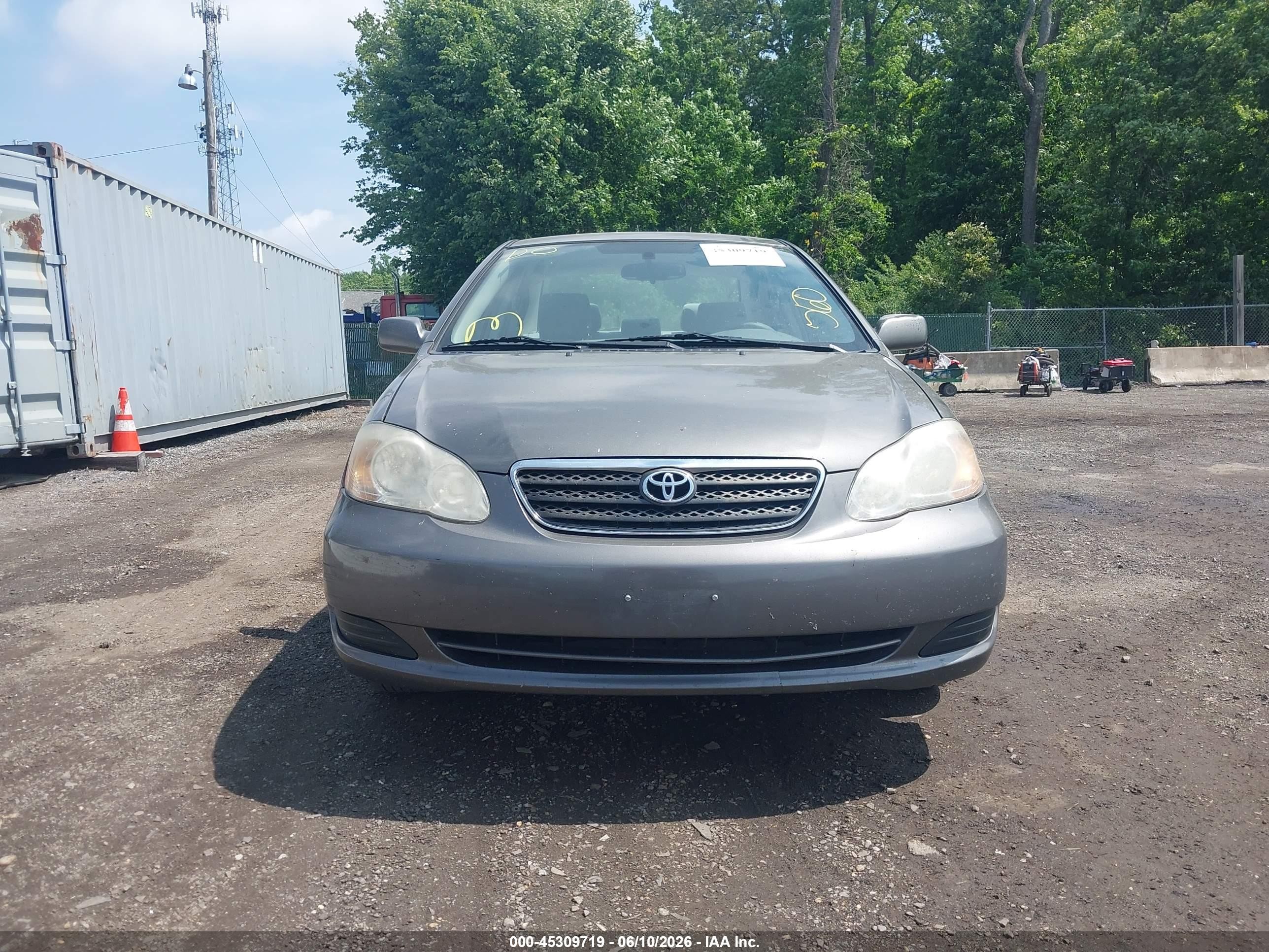 2008 Toyota Corolla Le Gray vin: 2T1BR32EX8C919062