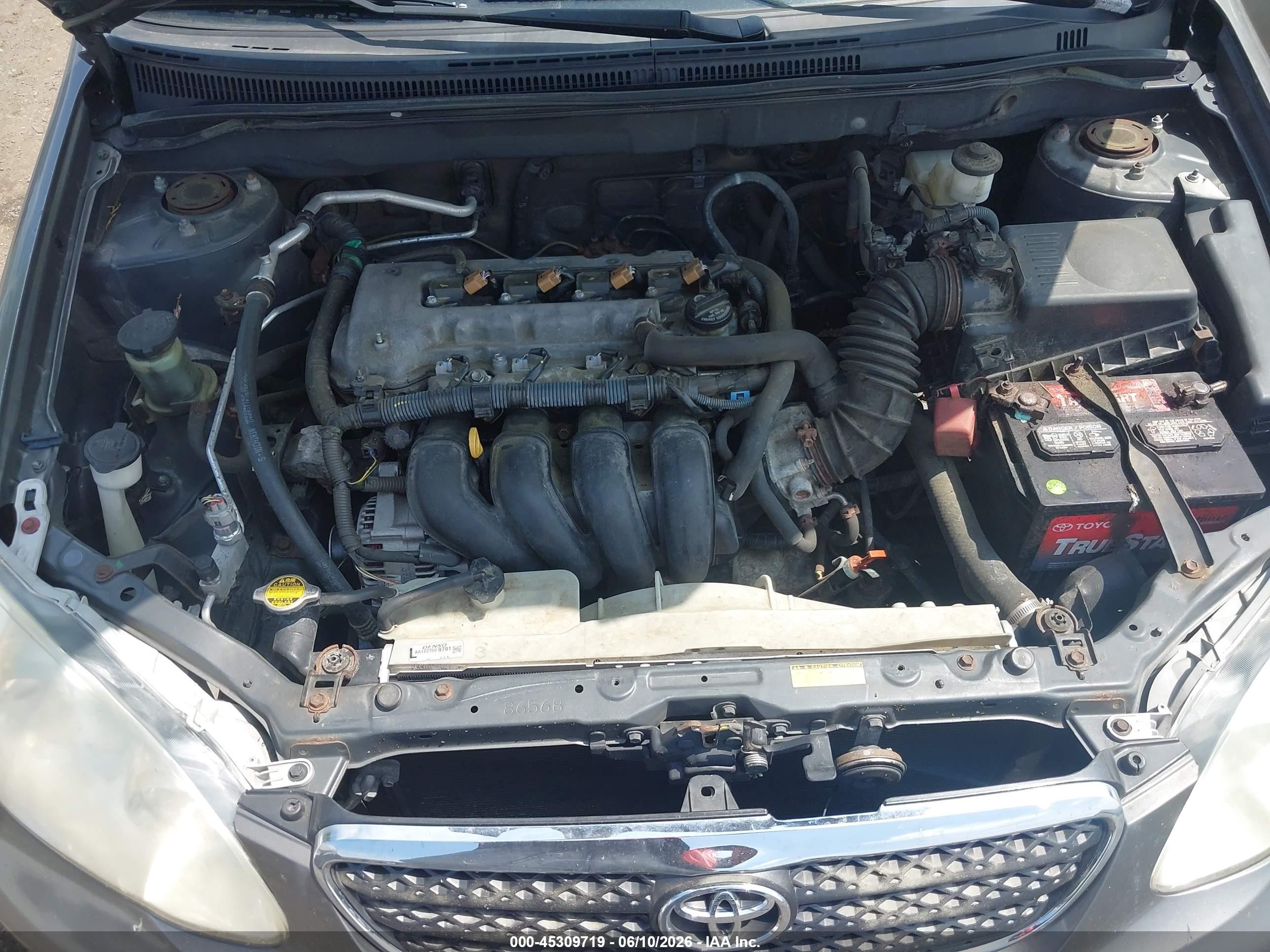 2008 Toyota Corolla Le Gray vin: 2T1BR32EX8C919062