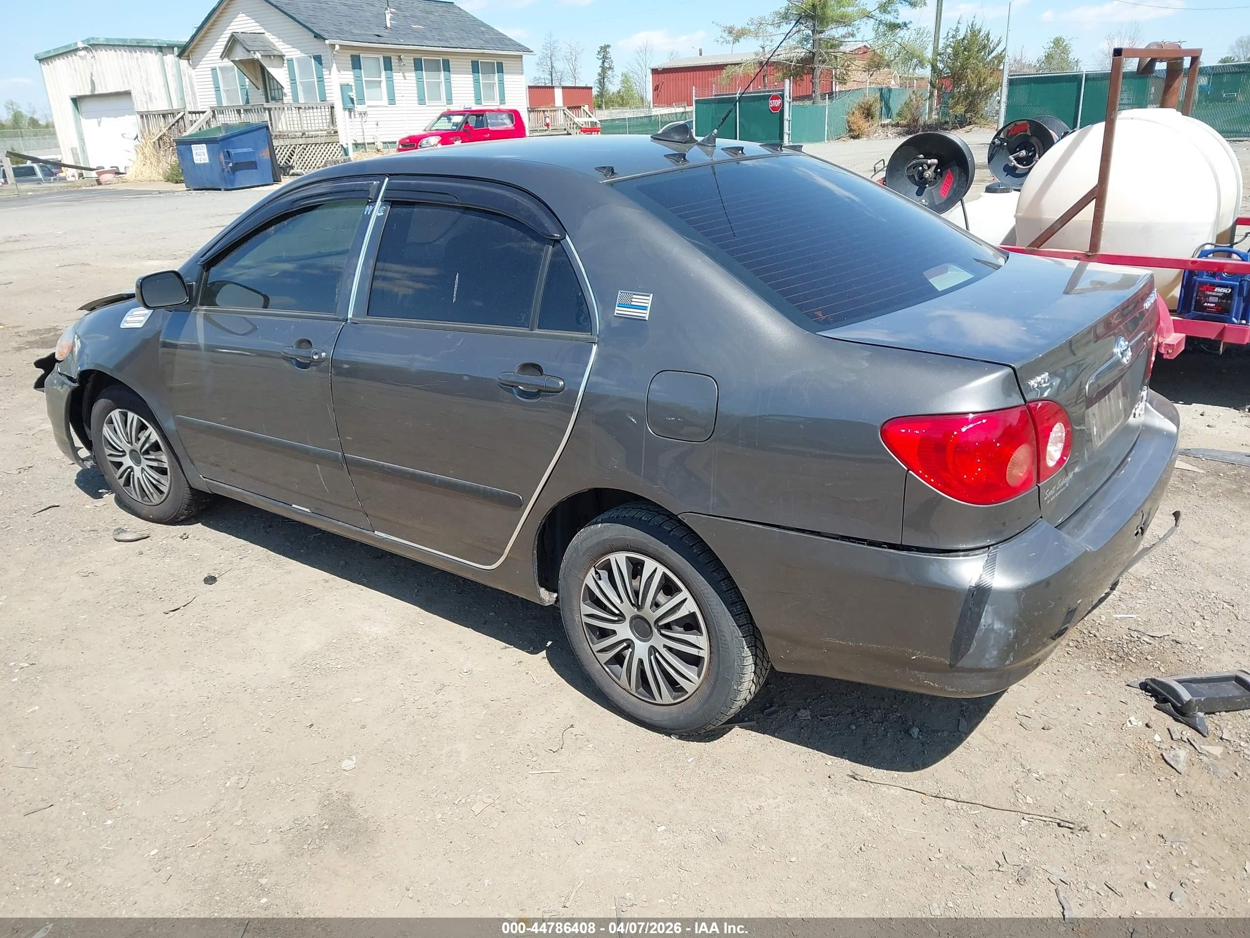 2008 Toyota Corolla Ce Gray vin: 2T1BR32EX8C923676