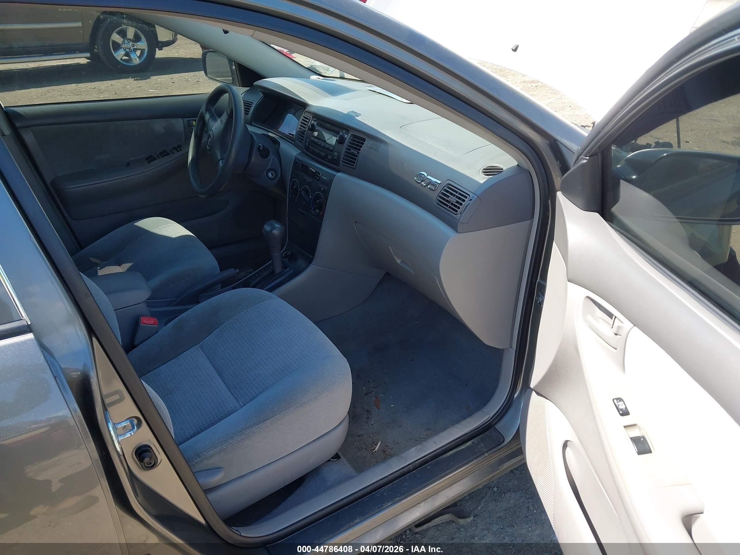 2008 Toyota Corolla Ce Gray vin: 2T1BR32EX8C923676