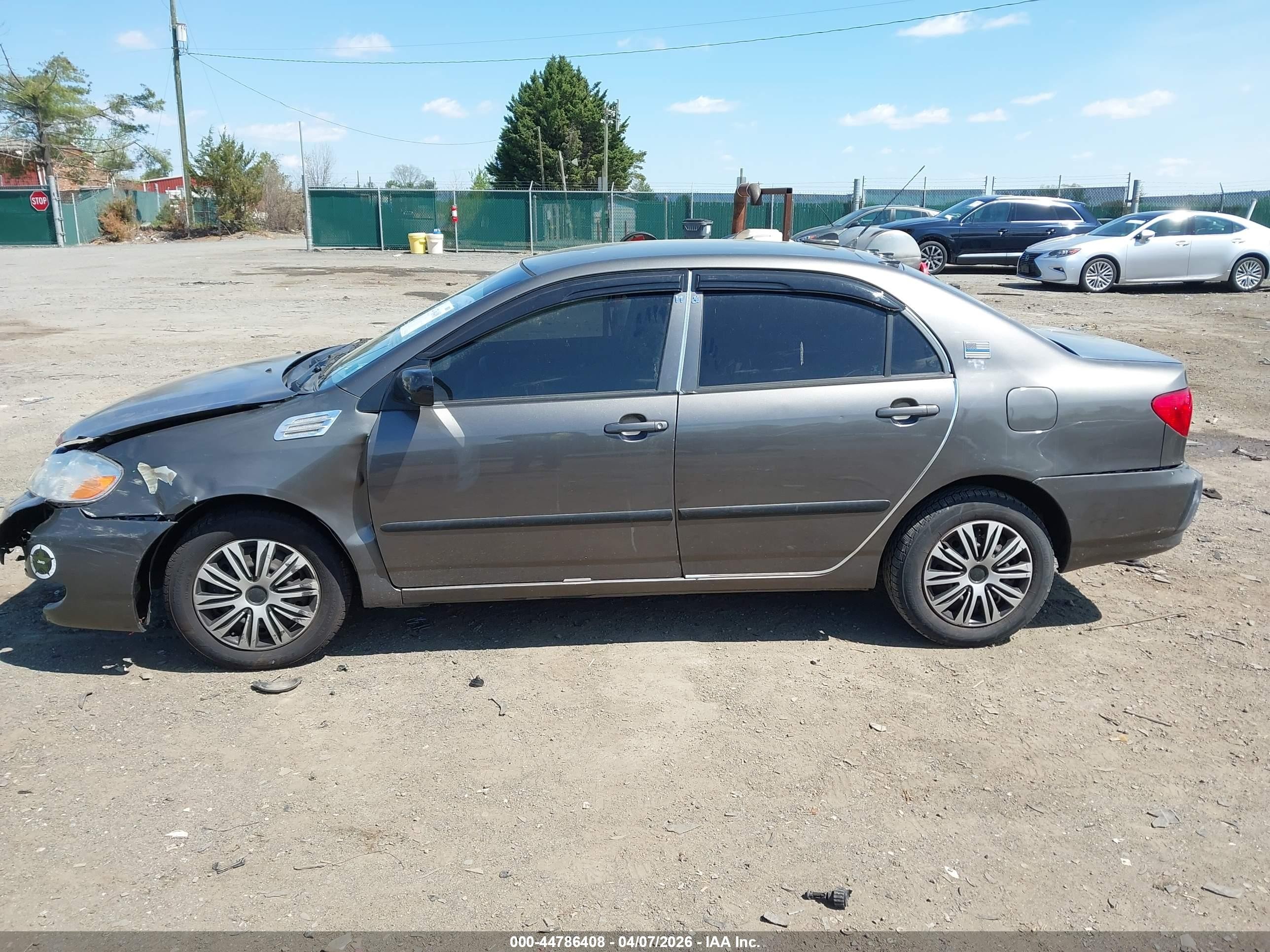 2008 Toyota Corolla Ce Gray vin: 2T1BR32EX8C923676