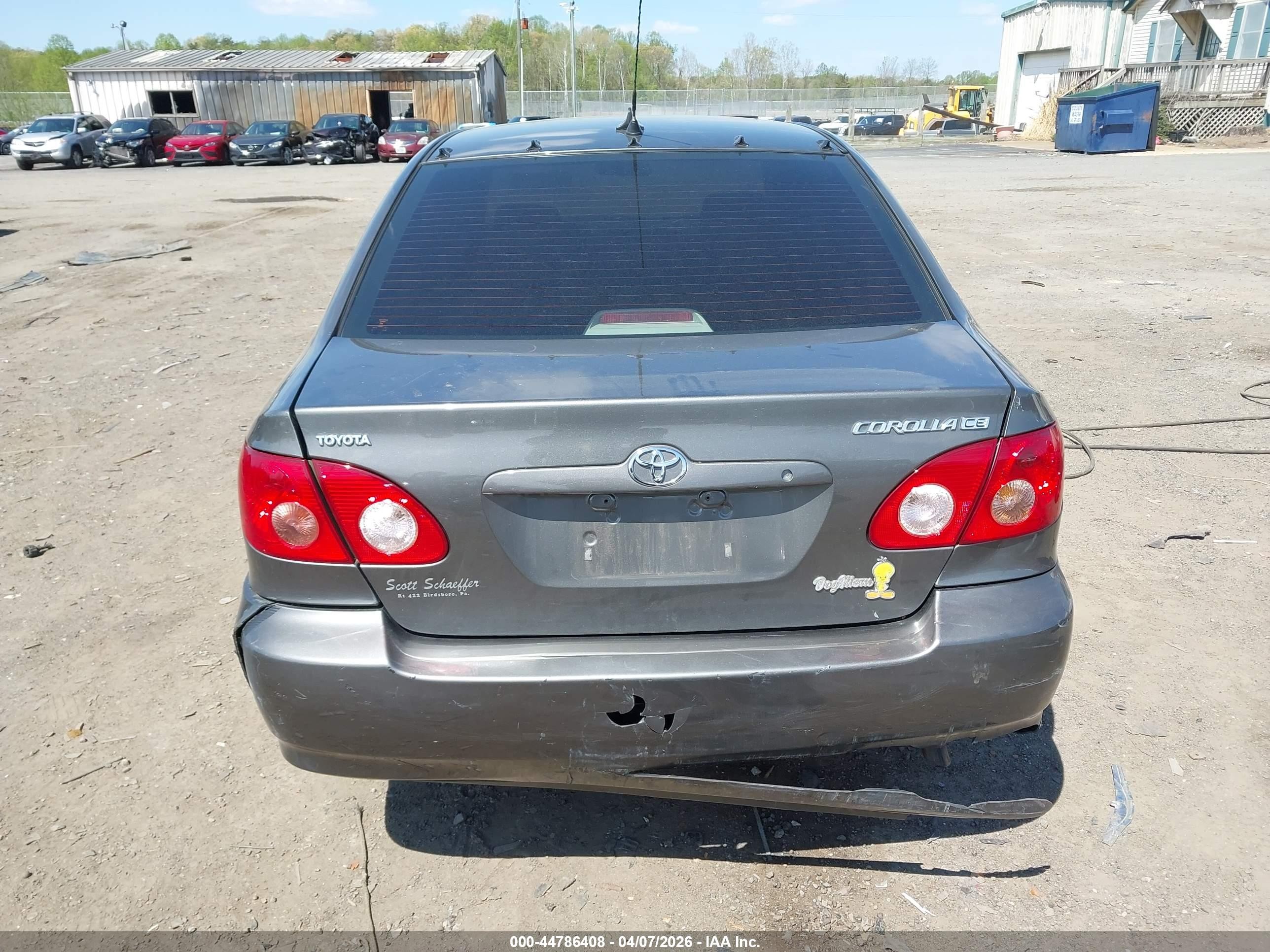 2008 Toyota Corolla Ce Gray vin: 2T1BR32EX8C923676