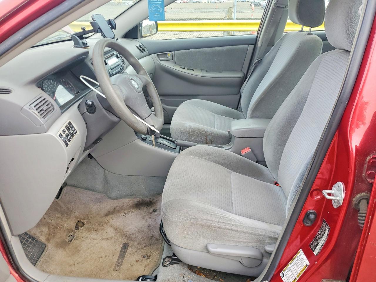 2008 Toyota Corolla Red vin: 2T1BR32EX8C929557