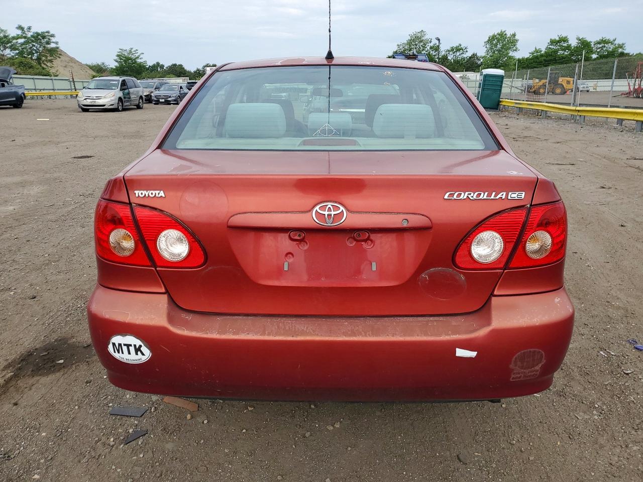 2008 Toyota Corolla Red vin: 2T1BR32EX8C929557