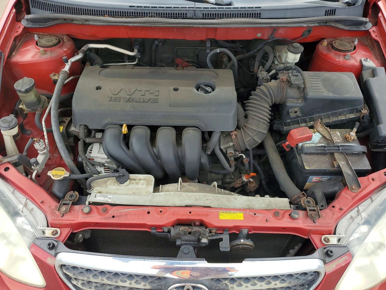 2008 Toyota Corolla Red vin: 2T1BR32EX8C929557