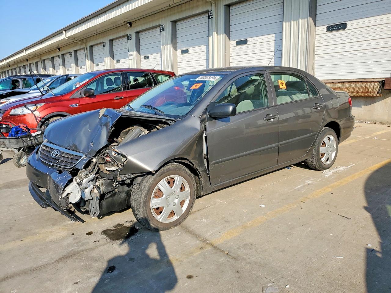 2008 Toyota Corolla Ce Gray vin: 2T1BR32EX8C939120
