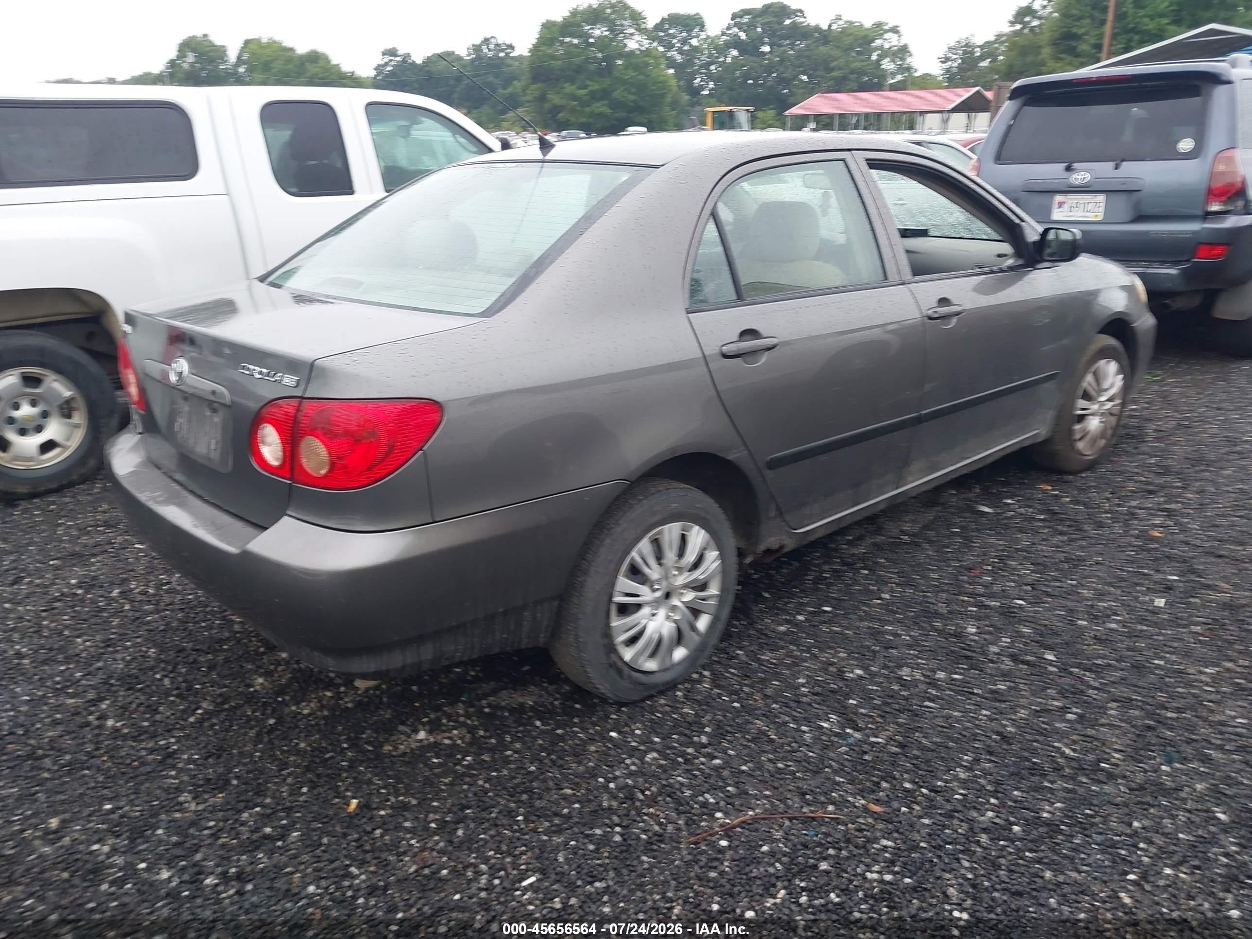 2008 Toyota Corolla Ce Gray vin: 2T1BR32EX8C939490