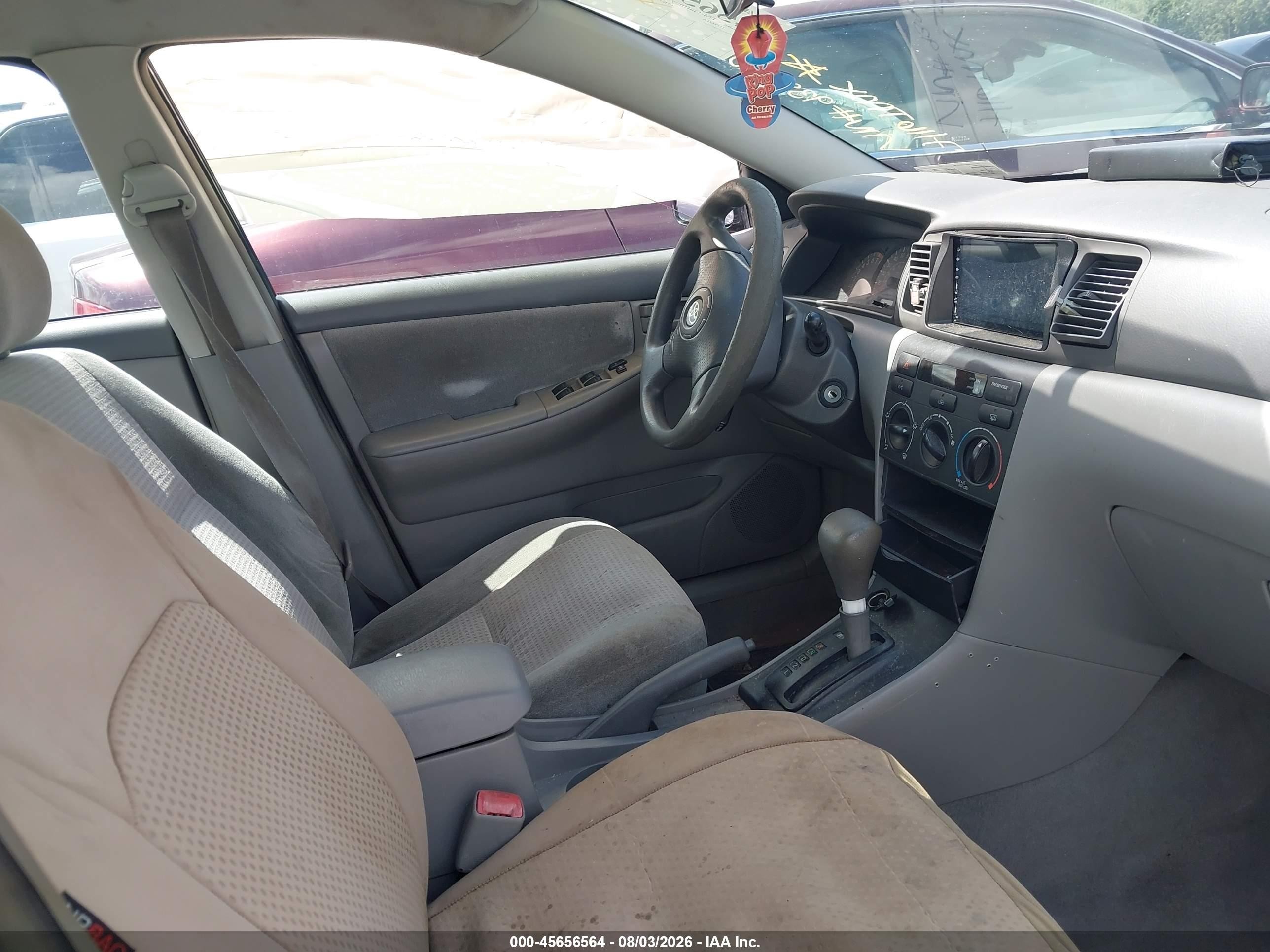 2008 Toyota Corolla Ce Gray vin: 2T1BR32EX8C939490