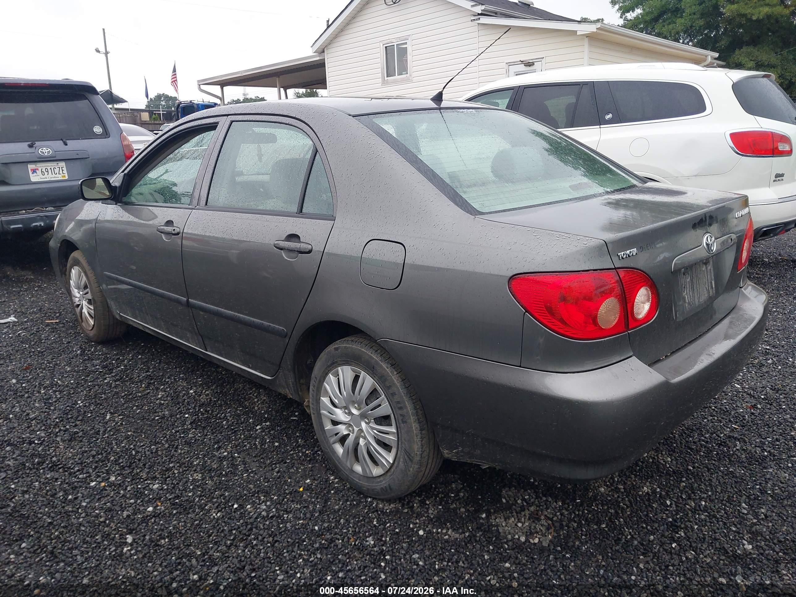 2008 Toyota Corolla Ce Gray vin: 2T1BR32EX8C939490