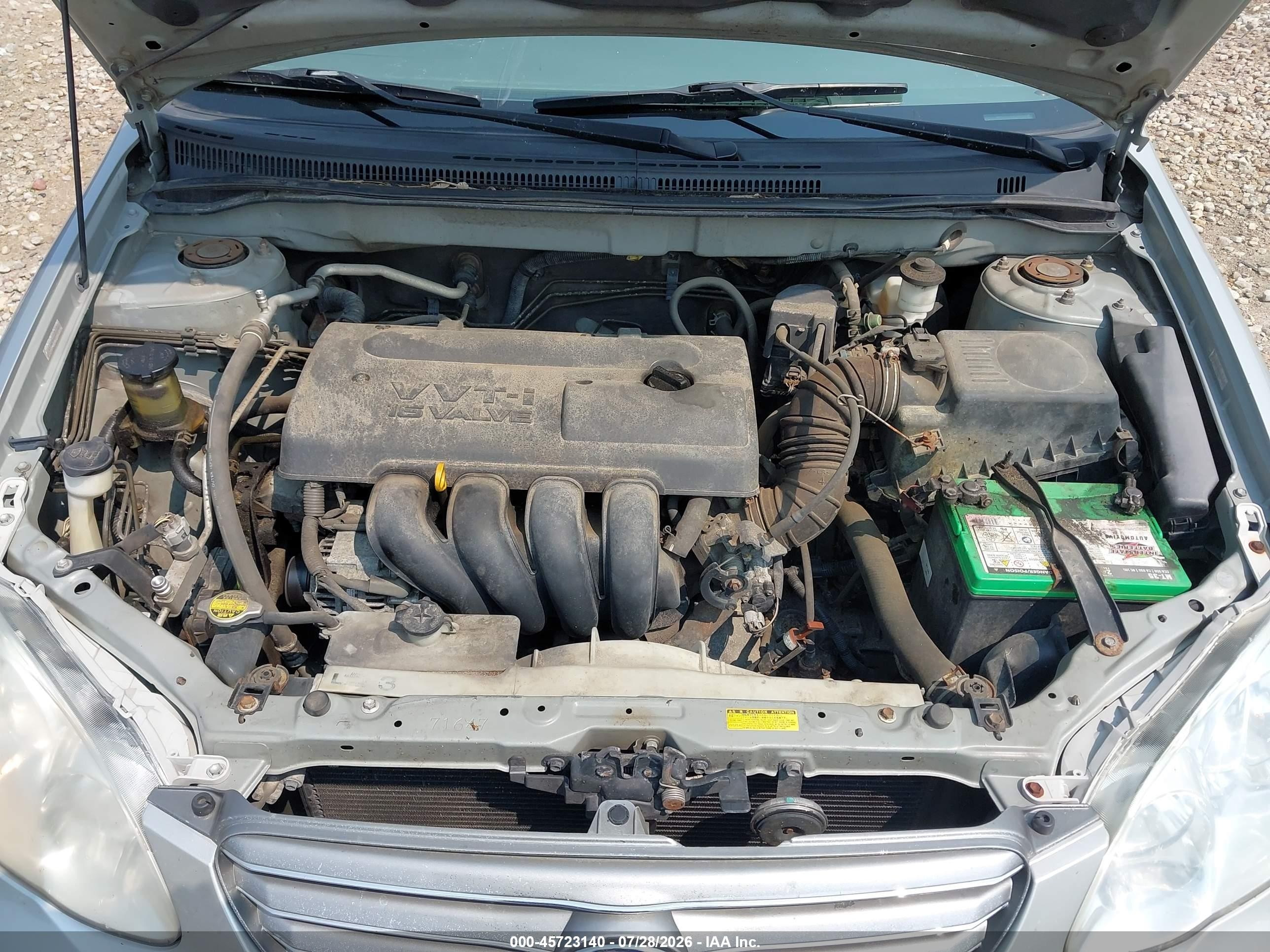 2003 Toyota Corolla Le Gray vin: 2T1BR38E03C140897