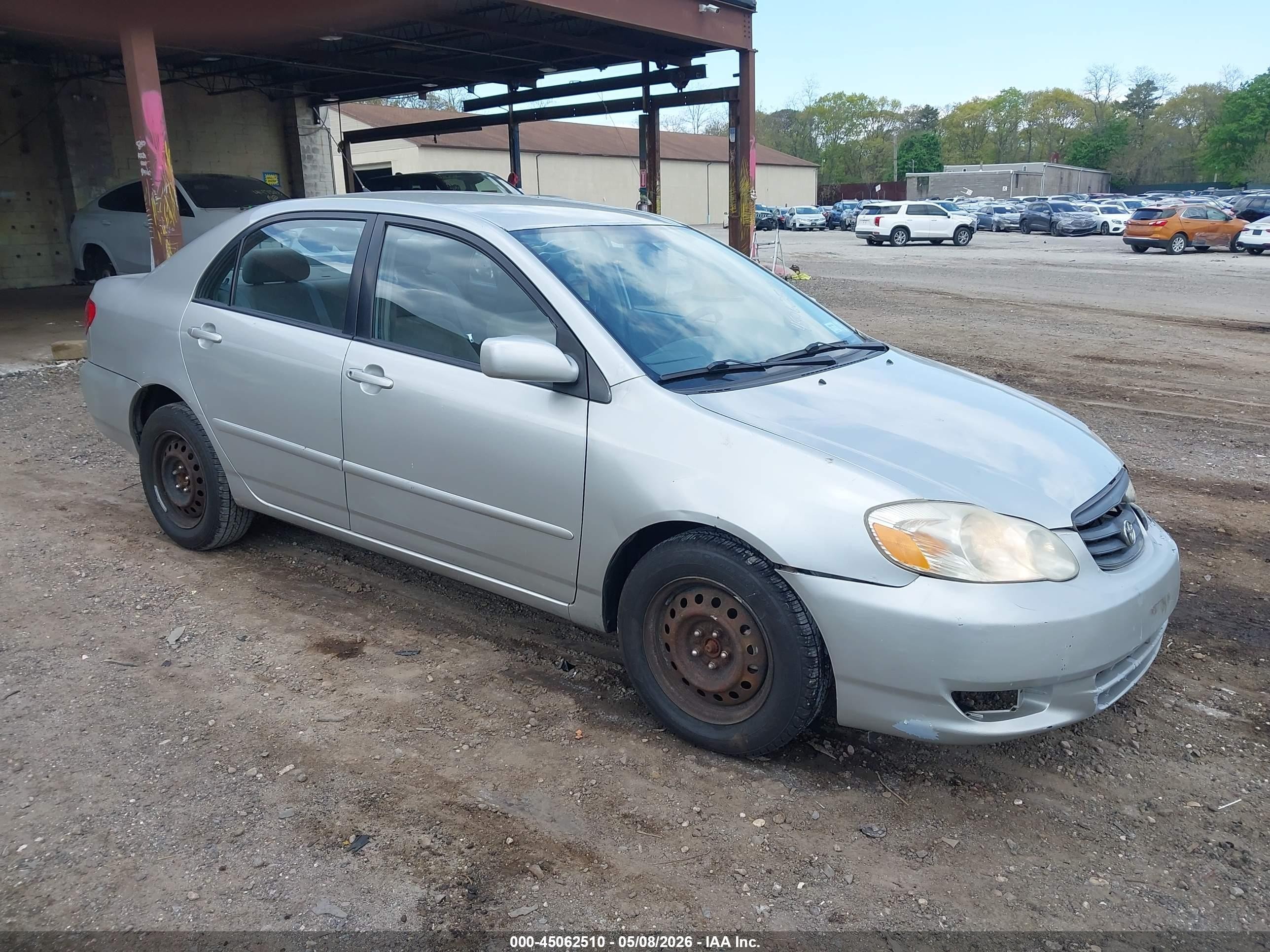 2004 Toyota Corolla Le Silver vin: 2T1BR38E04C193147