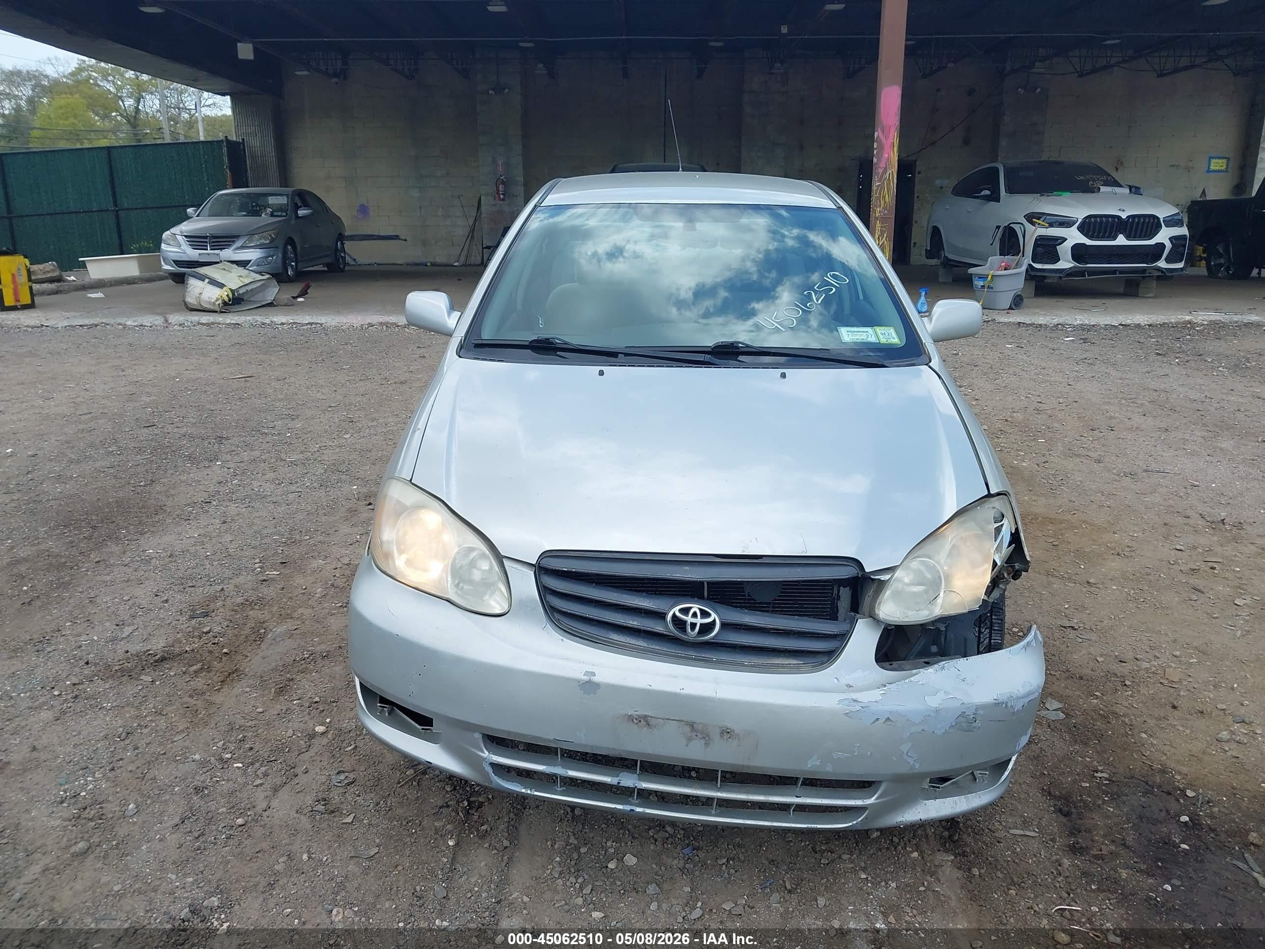 2004 Toyota Corolla Le Silver vin: 2T1BR38E04C193147