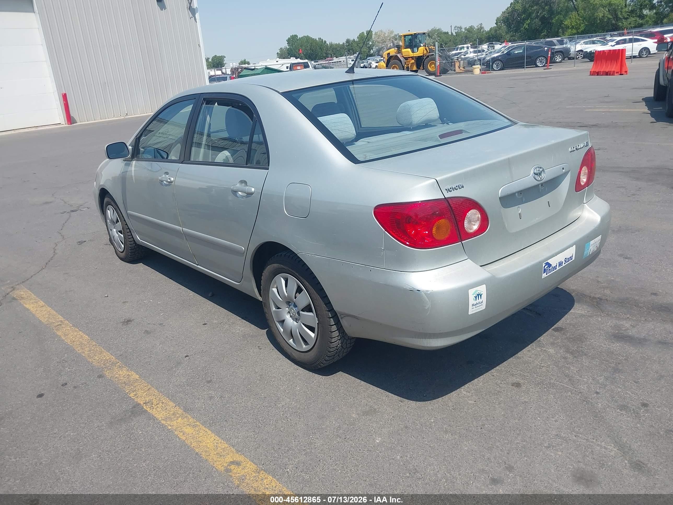 2004 Toyota Corolla Le Turquoise vin: 2T1BR38E04C214059