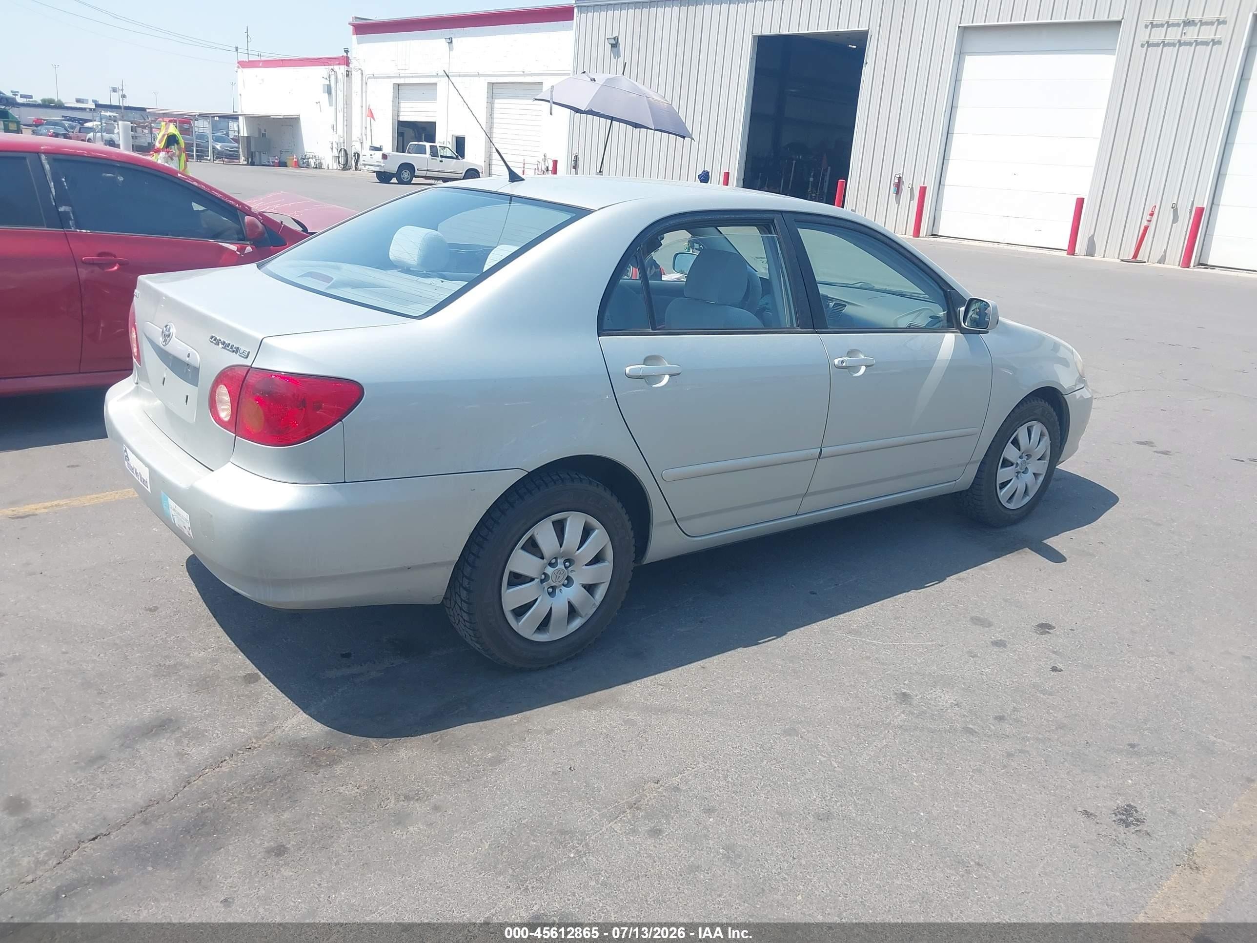 2004 Toyota Corolla Le Turquoise vin: 2T1BR38E04C214059
