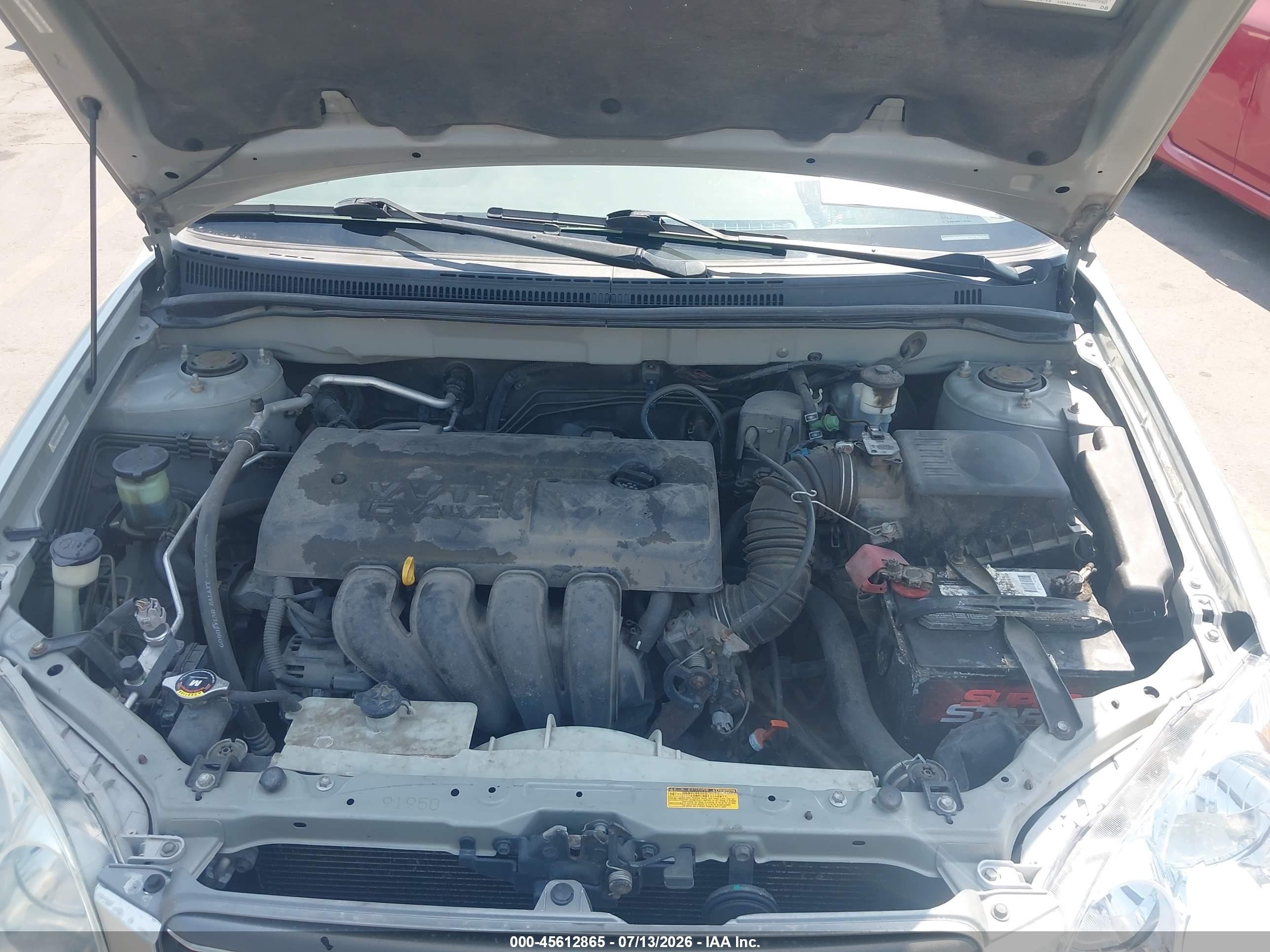 2004 Toyota Corolla Le Turquoise vin: 2T1BR38E04C214059