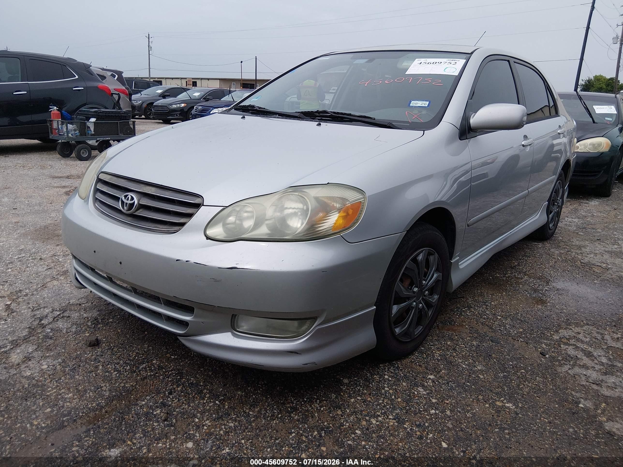 2004 Toyota Corolla S Серебряный vin: 2T1BR38E04C282457