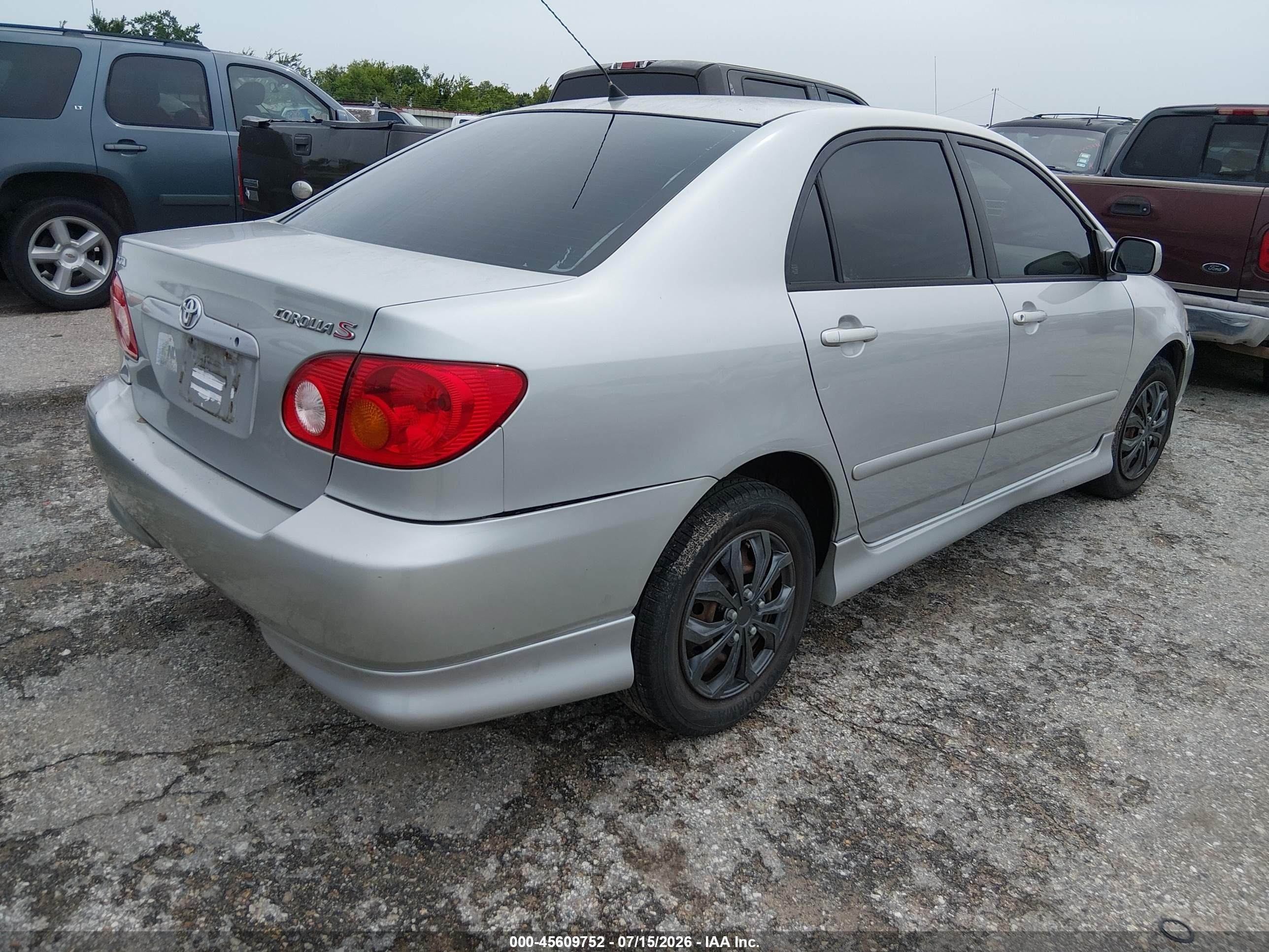 2004 Toyota Corolla S Серебряный vin: 2T1BR38E04C282457
