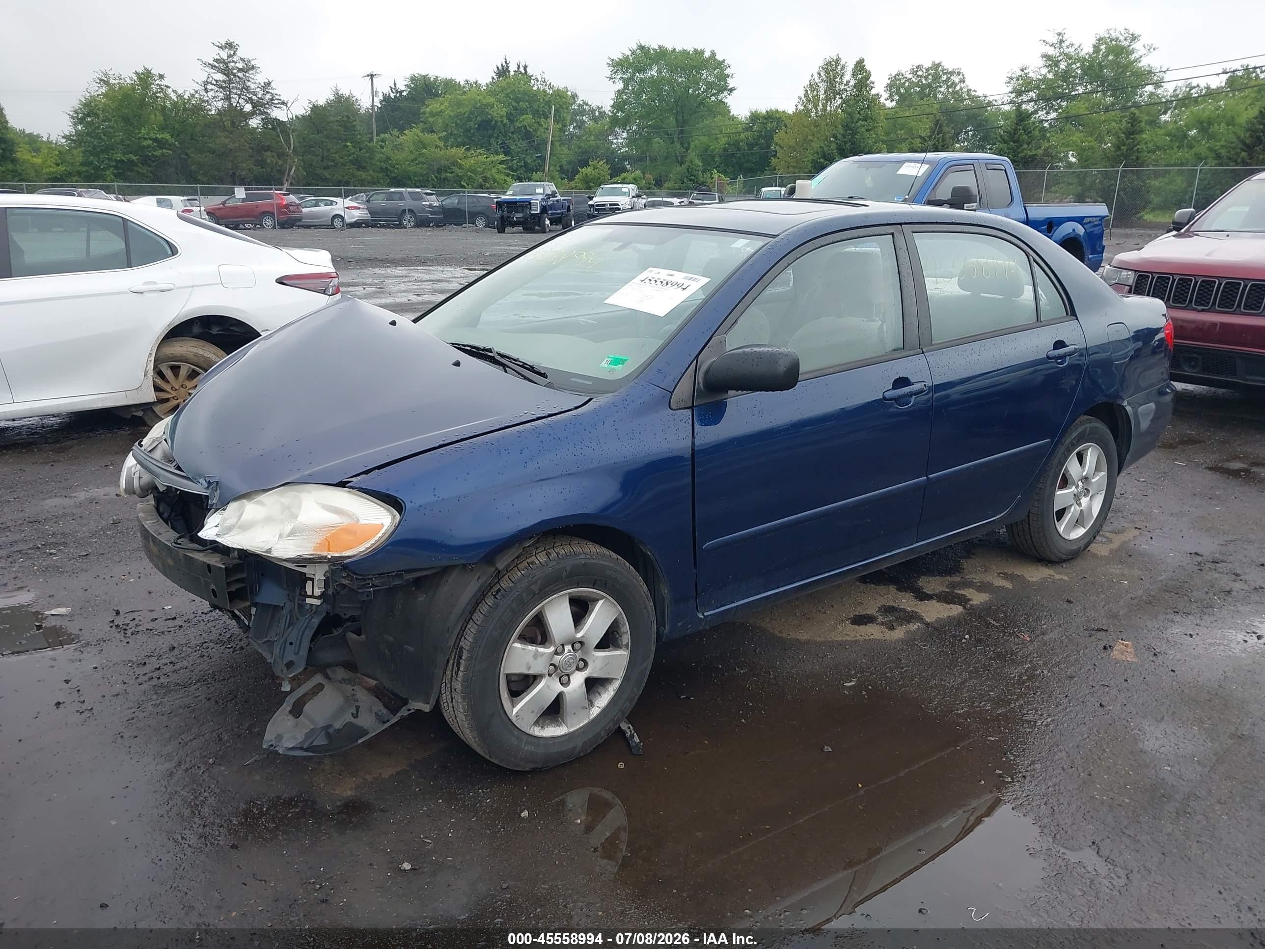 2004 Toyota Corolla Le Blue vin: 2T1BR38E14C221845