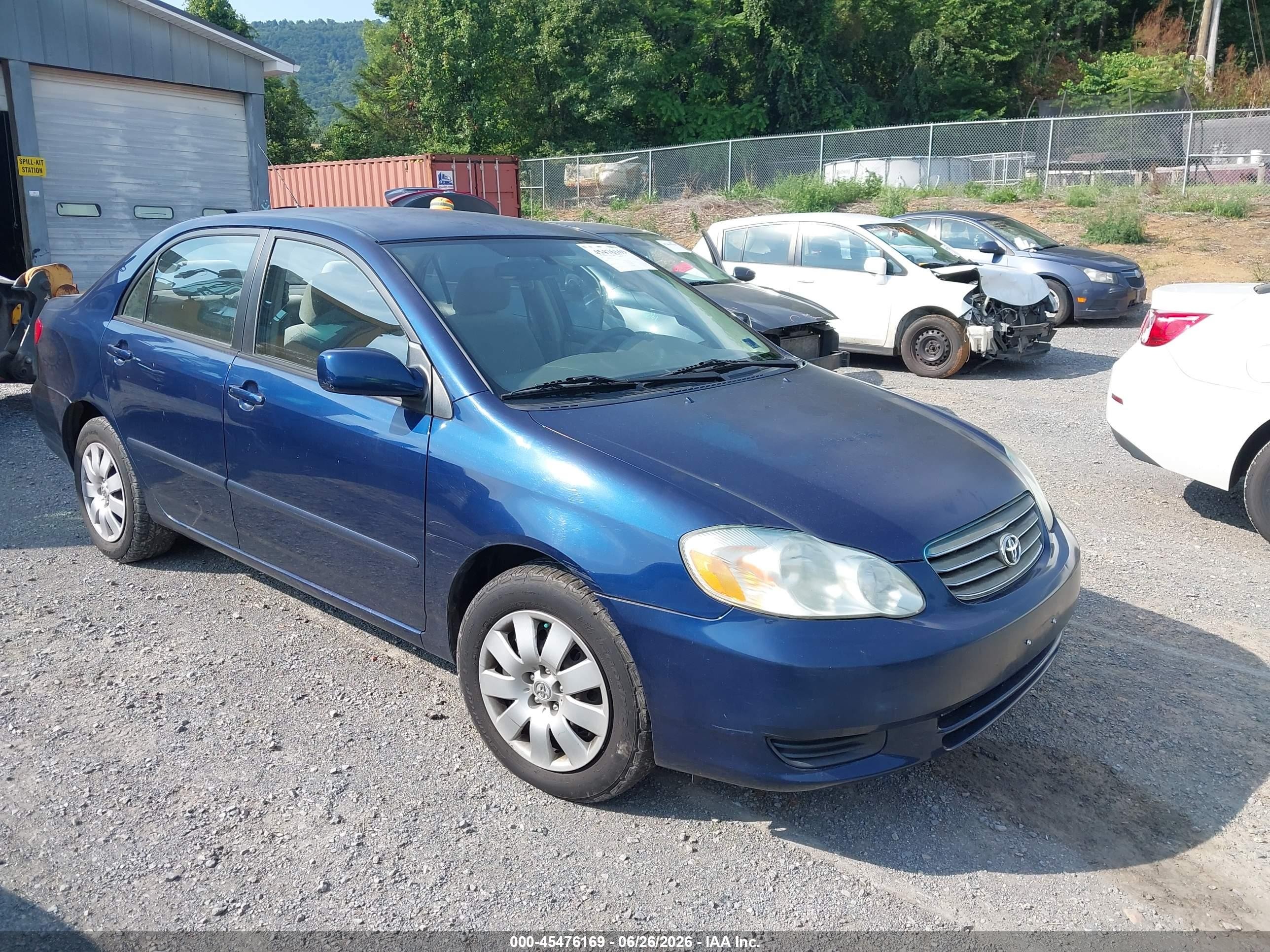 2004 Toyota Corolla Le Blue vin: 2T1BR38E14C313778