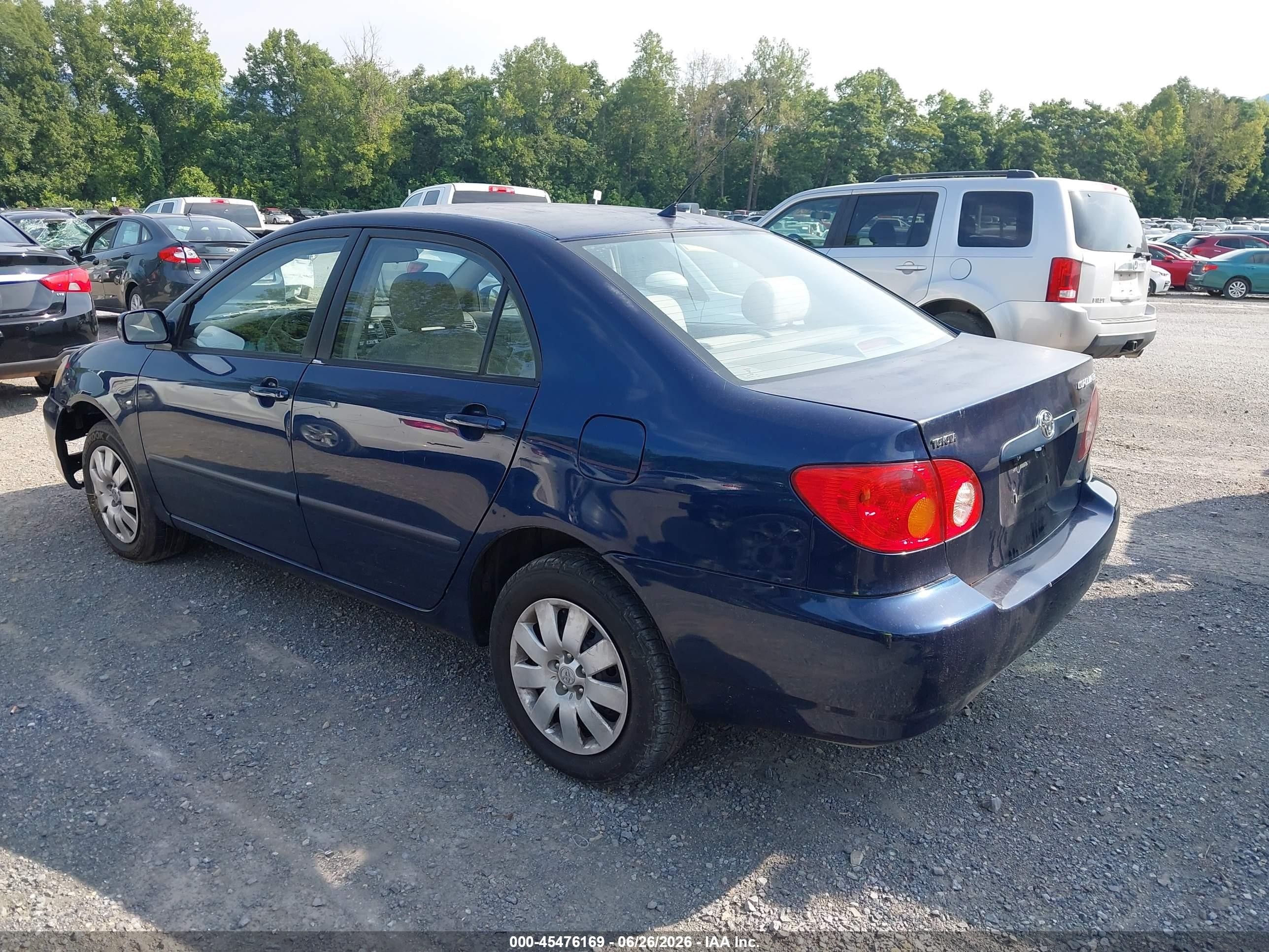 2004 Toyota Corolla Le Синий vin: 2T1BR38E14C313778