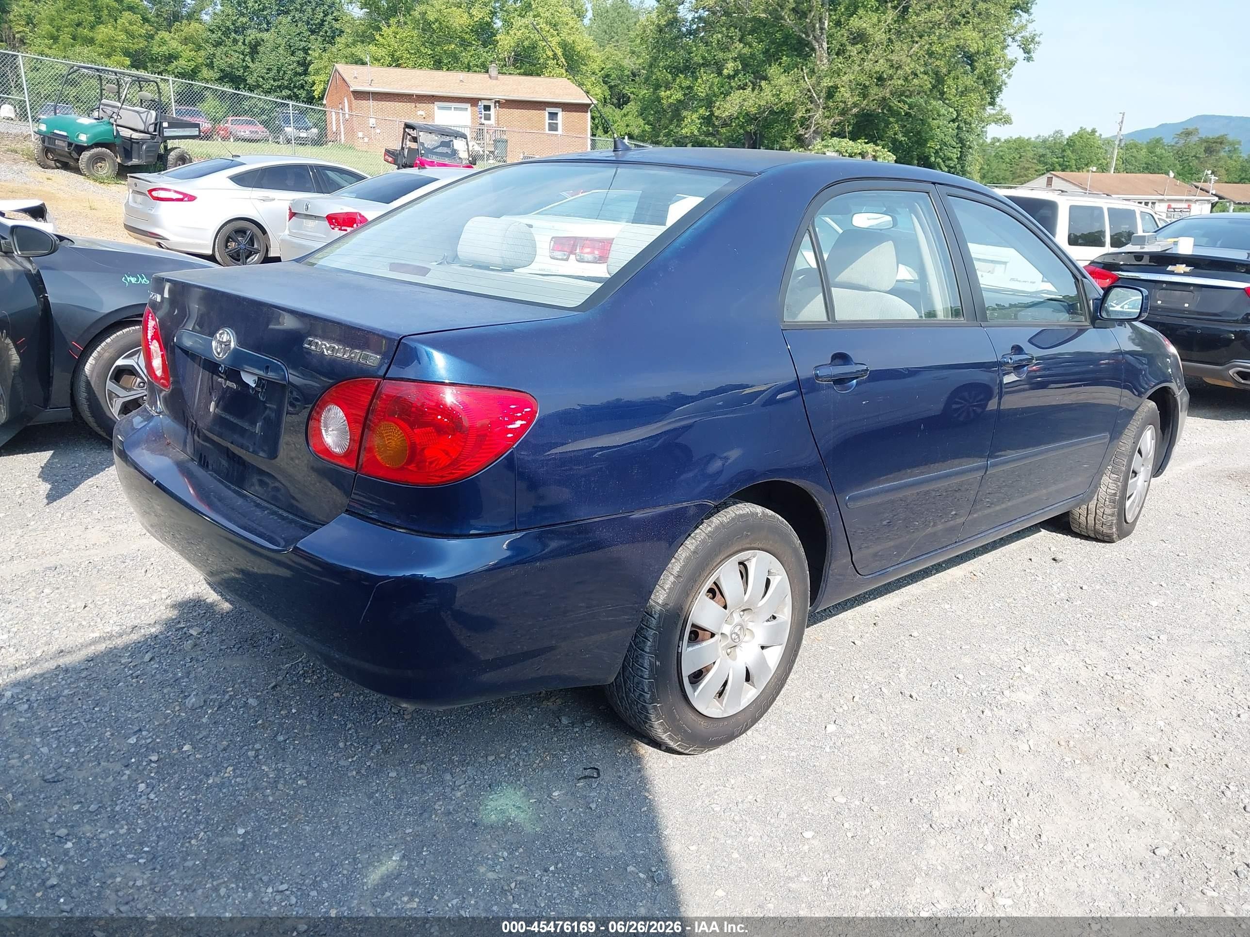 2004 Toyota Corolla Le Синий vin: 2T1BR38E14C313778