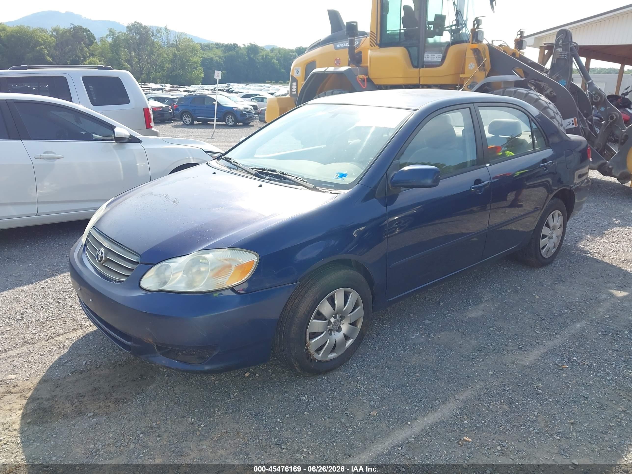2004 Toyota Corolla Le Синий vin: 2T1BR38E14C313778