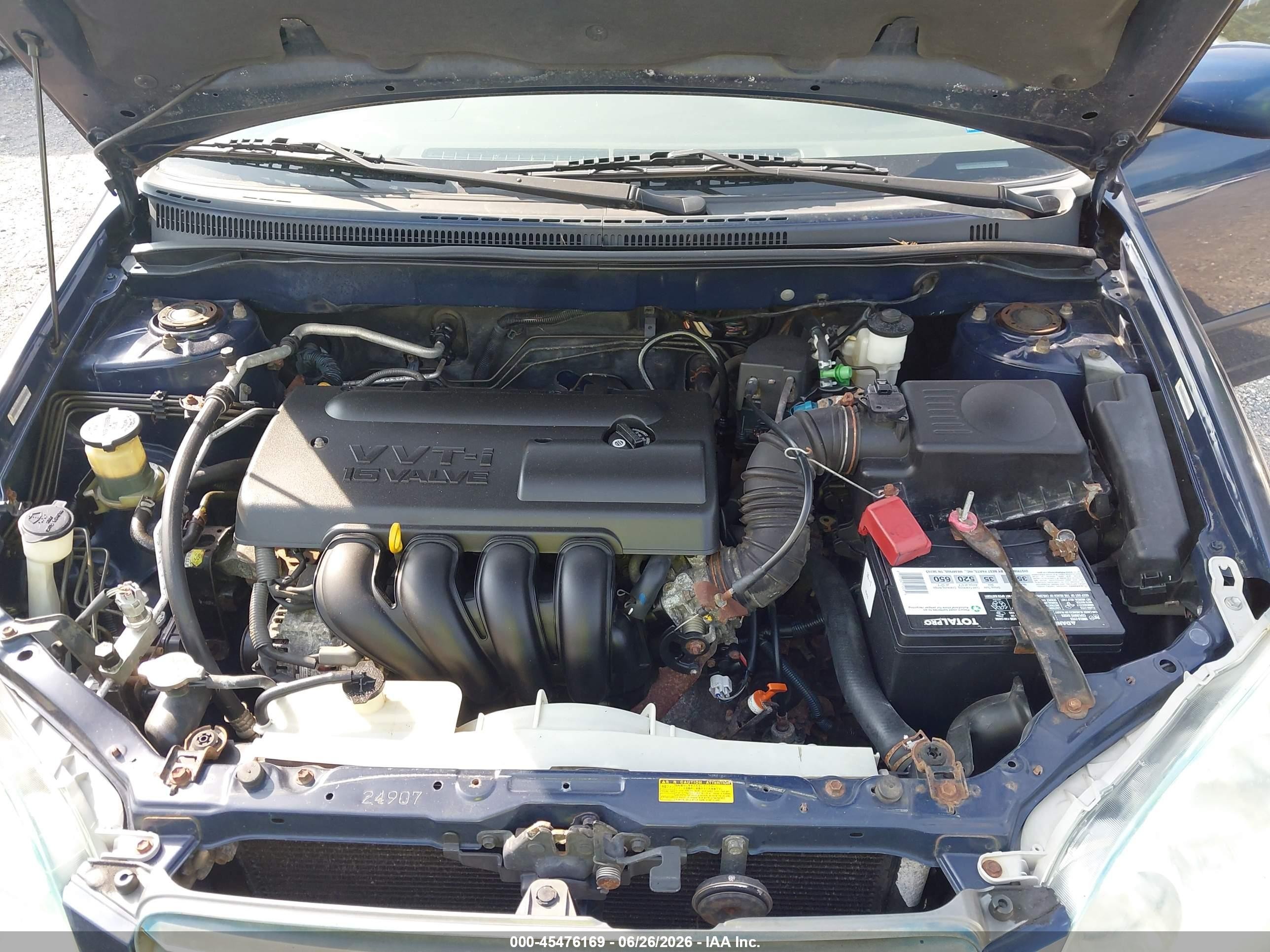 2004 Toyota Corolla Le Синий vin: 2T1BR38E14C313778