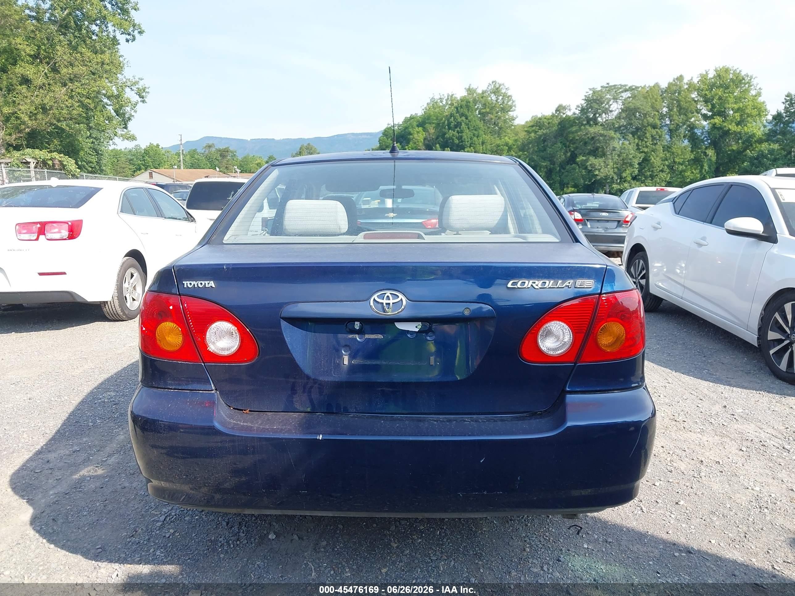 2004 Toyota Corolla Le Синий vin: 2T1BR38E14C313778