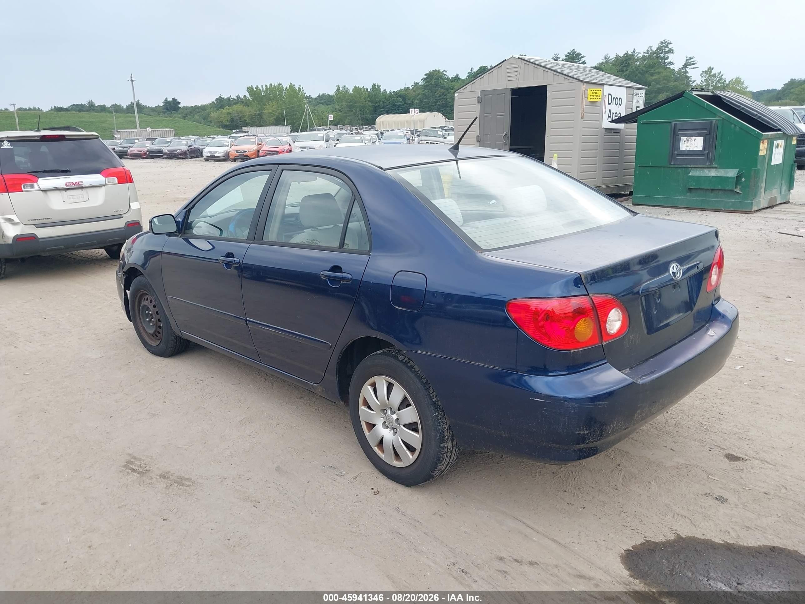 2004 Toyota Corolla Le Blue vin: 2T1BR38E34C306993