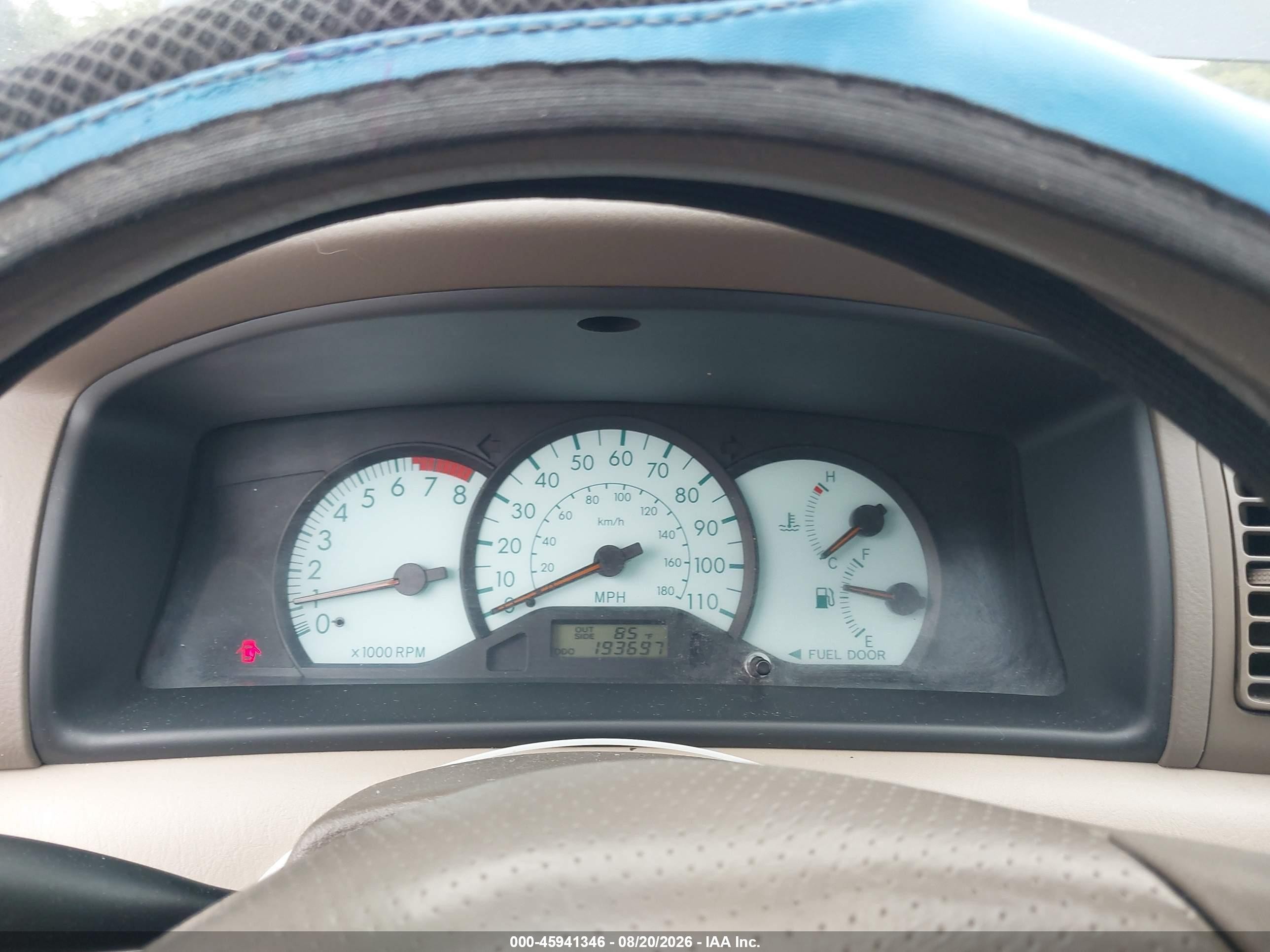 2004 Toyota Corolla Le Blue vin: 2T1BR38E34C306993