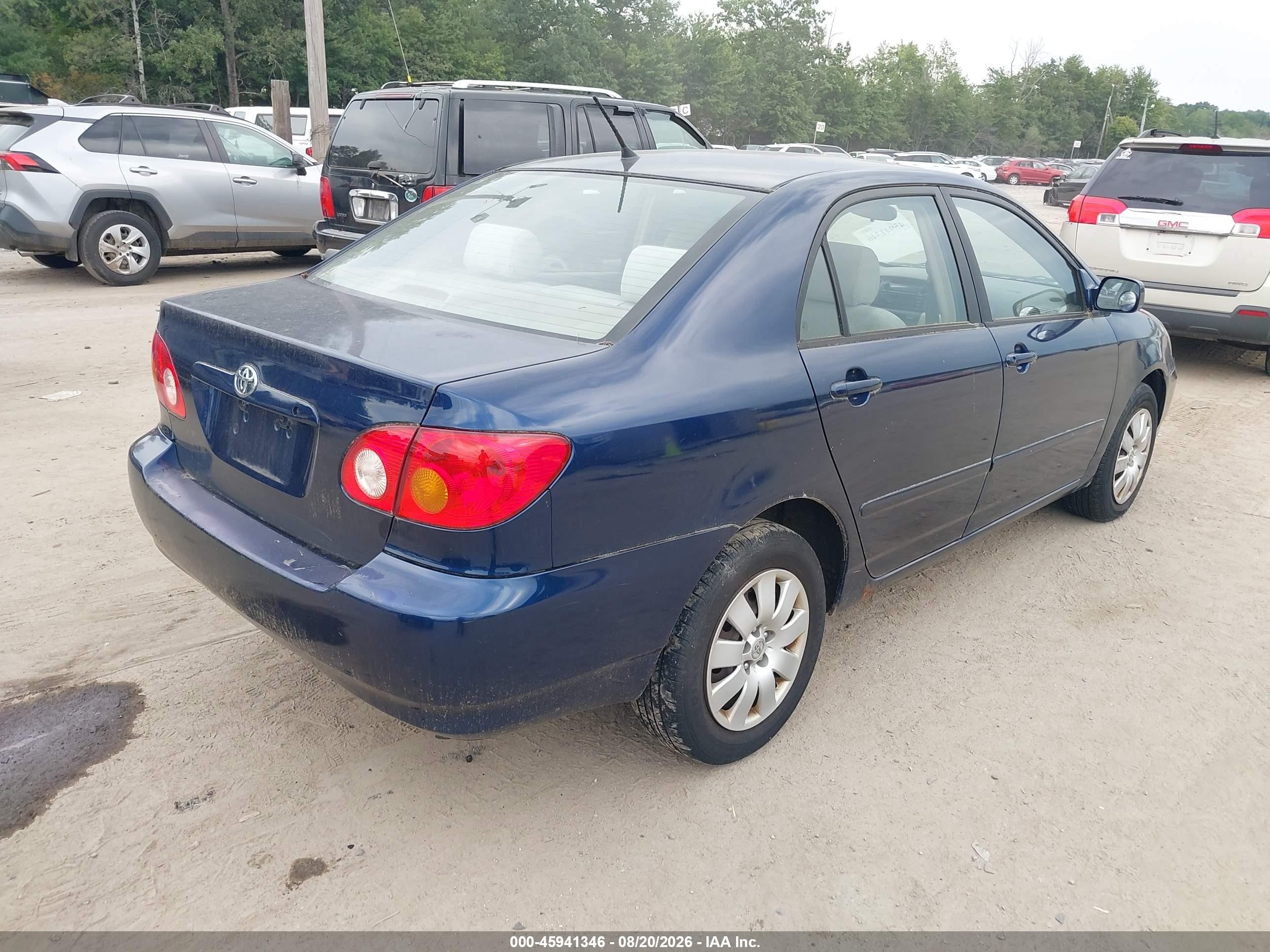 2004 Toyota Corolla Le Blue vin: 2T1BR38E34C306993