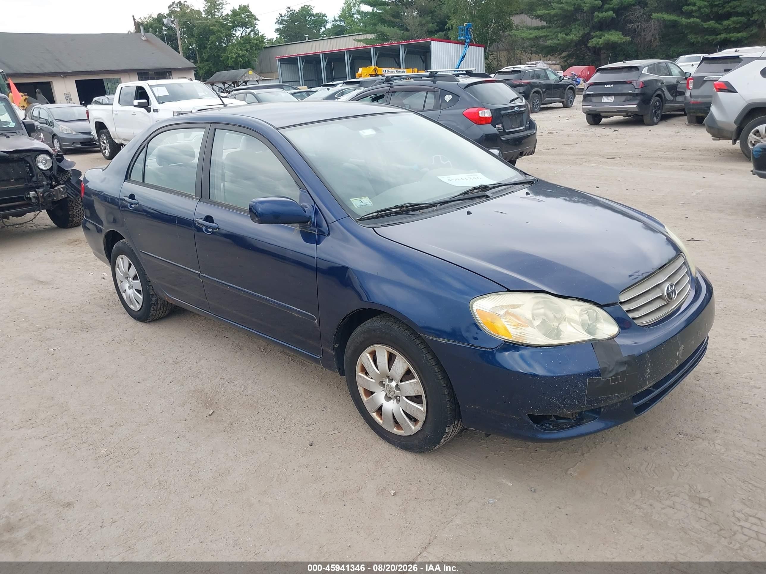 2004 Toyota Corolla Le Blue vin: 2T1BR38E34C306993