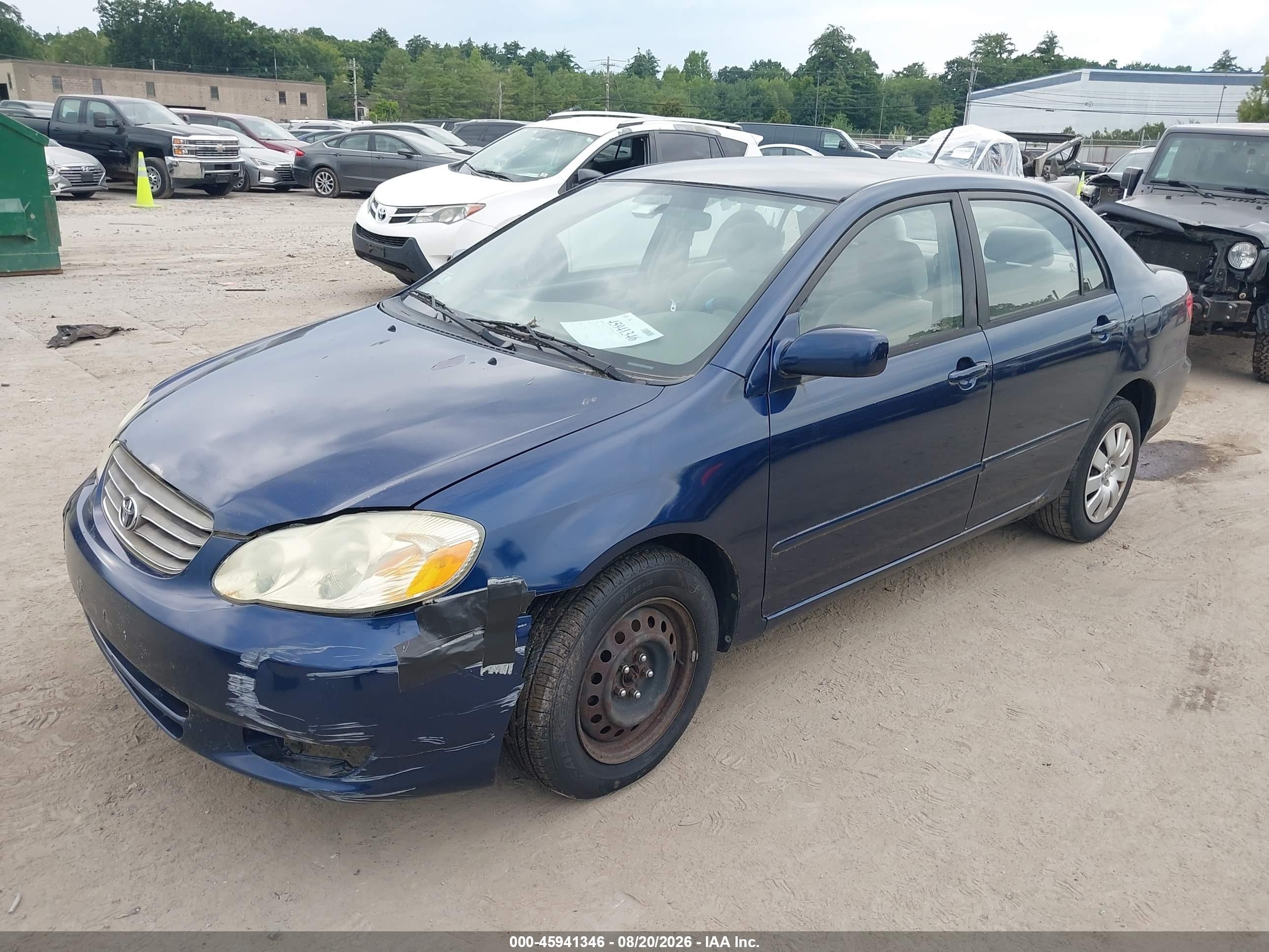 2004 Toyota Corolla Le Blue vin: 2T1BR38E34C306993