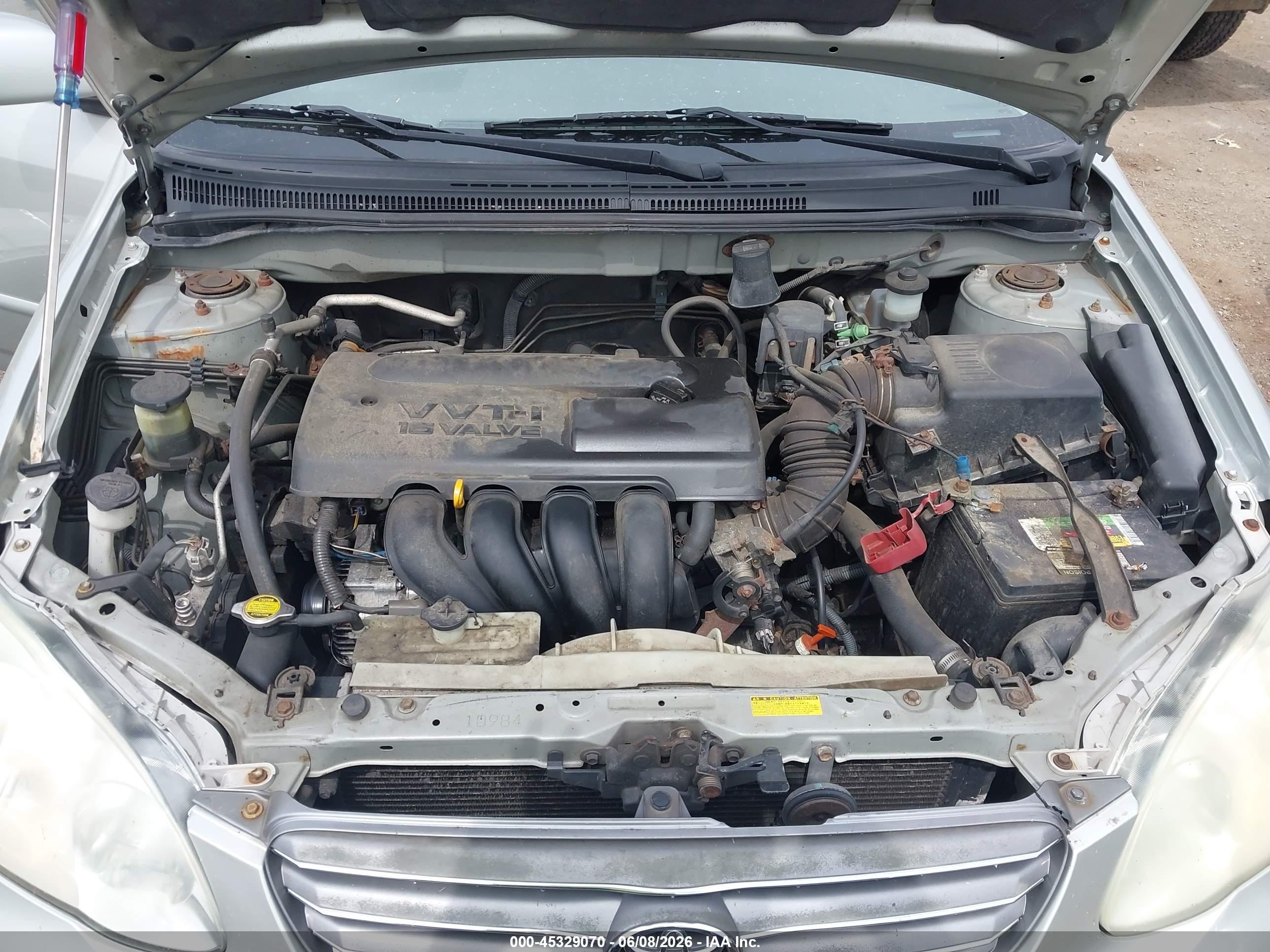 2003 Toyota Corolla Le Silver vin: 2T1BR38E53C102954