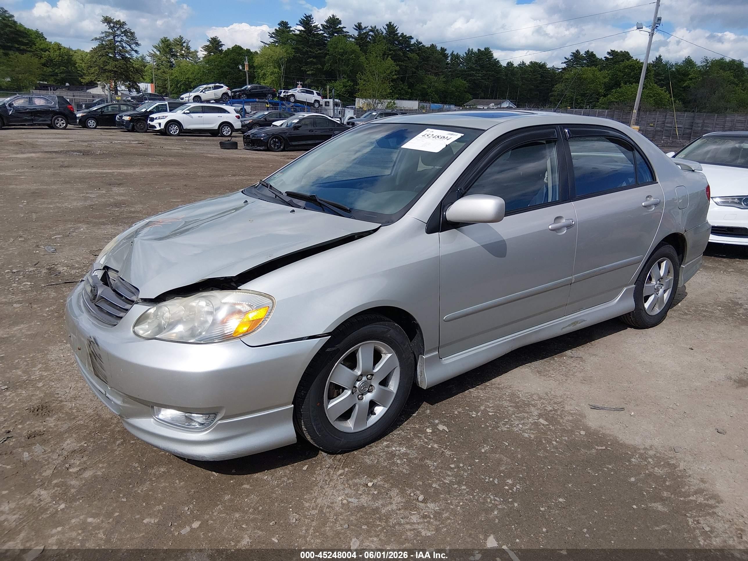 2004 Toyota Corolla S Silver vin: 2T1BR38E54C219774