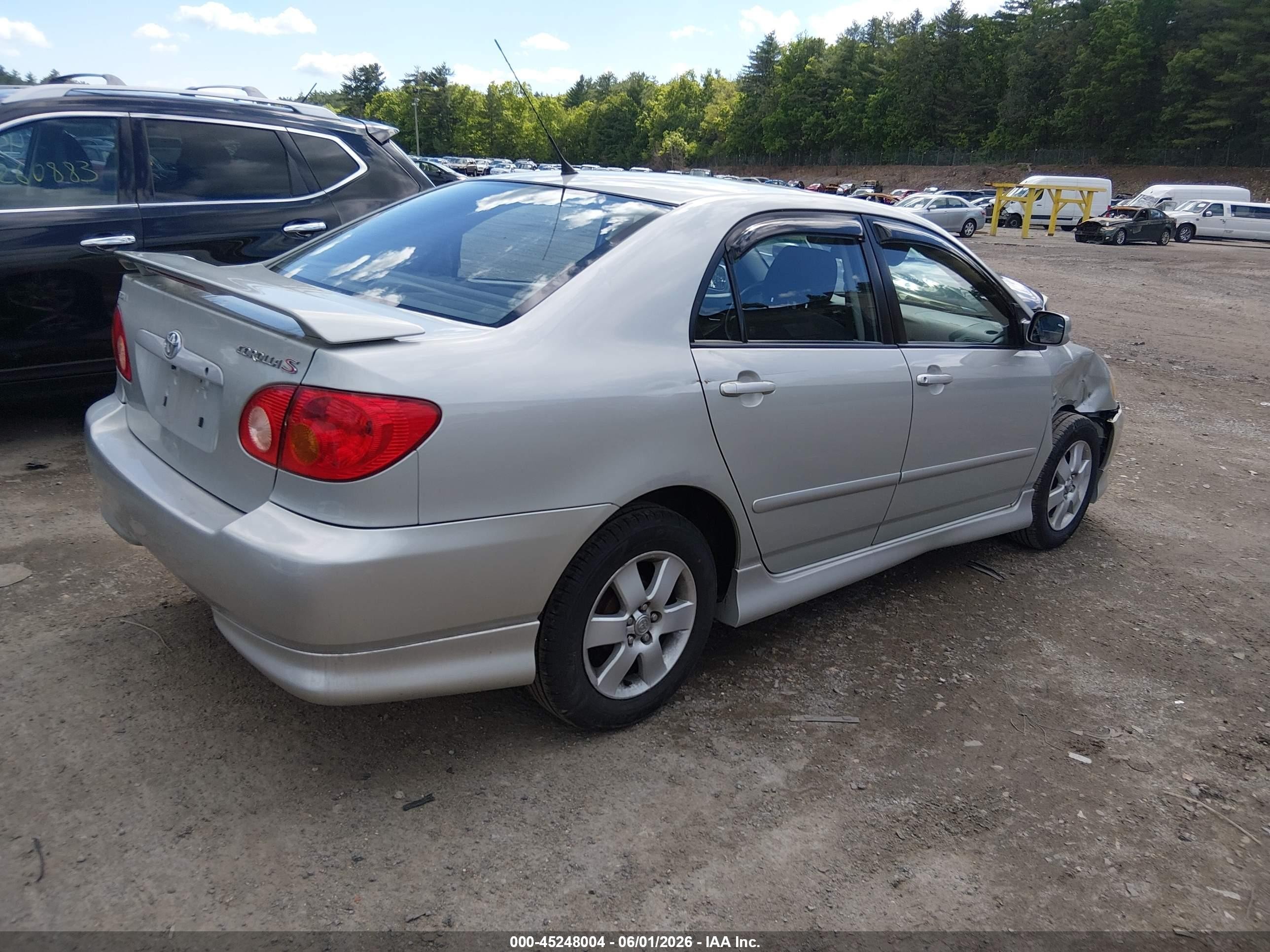 2004 Toyota Corolla S Silver vin: 2T1BR38E54C219774