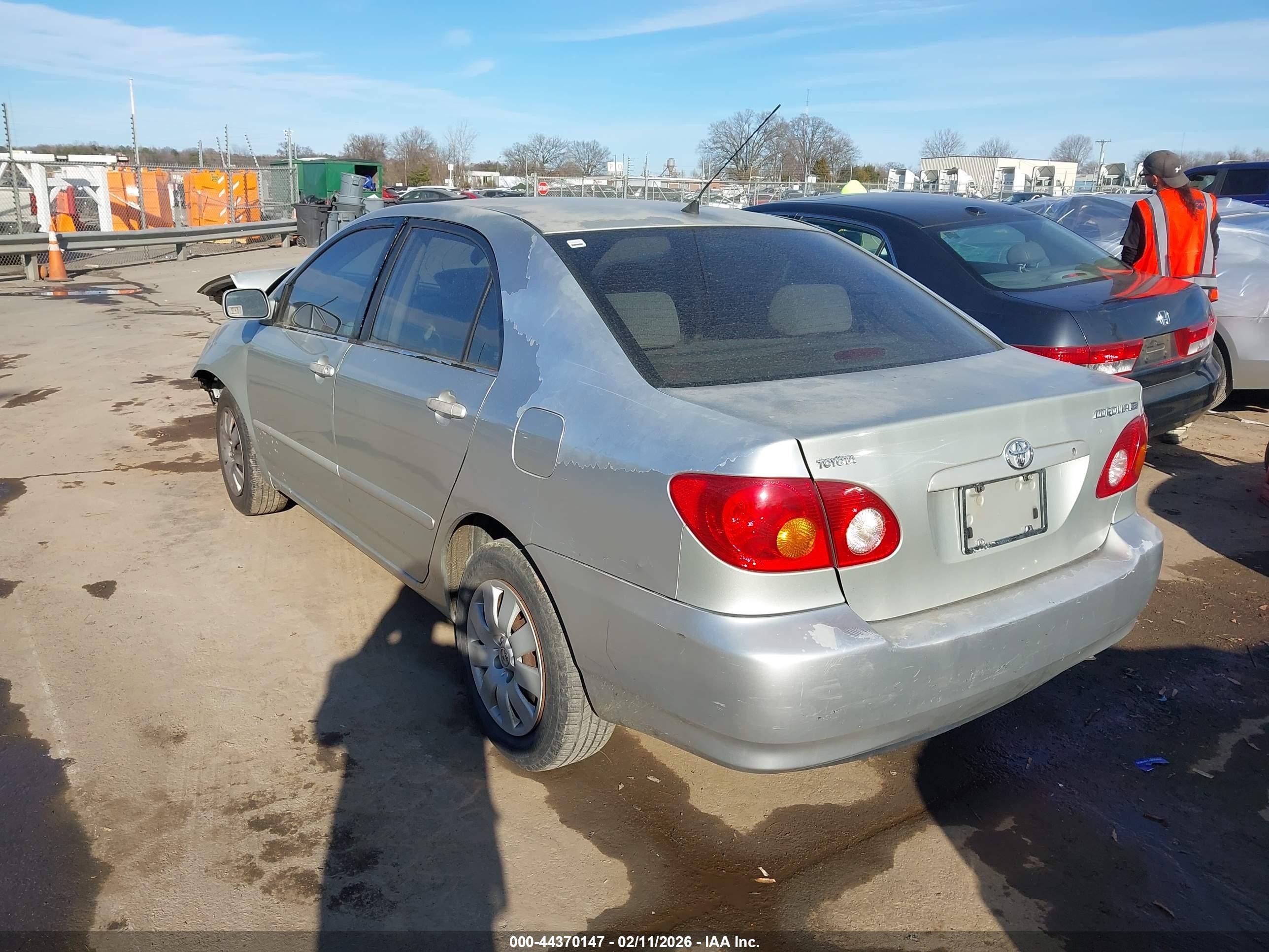 2003 Toyota Corolla Le Silver vin: 2T1BR38E63C007089