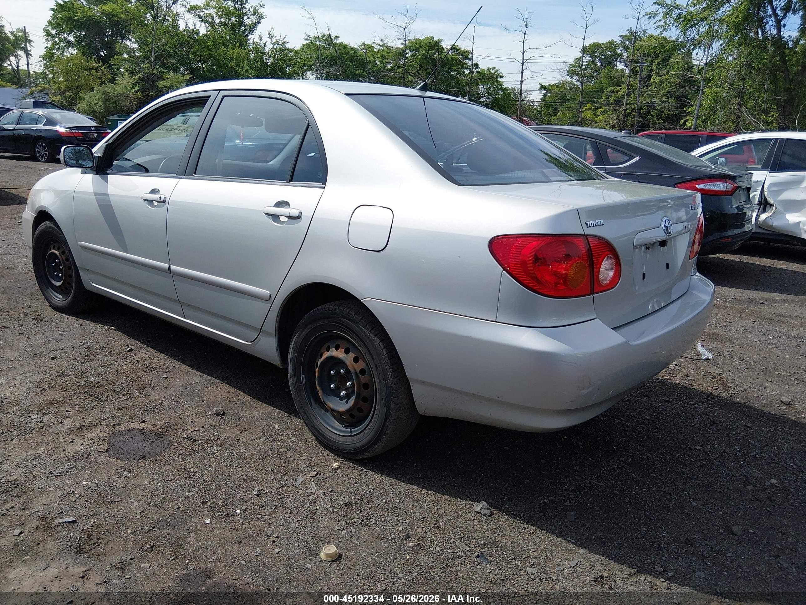 2003 Toyota Corolla Le Серебряный vin: 2T1BR38E63C079068