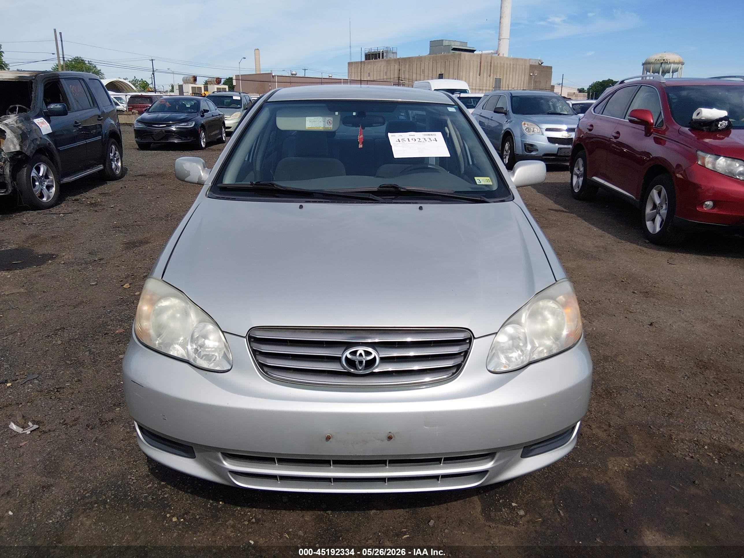 2003 Toyota Corolla Le Серебряный vin: 2T1BR38E63C079068