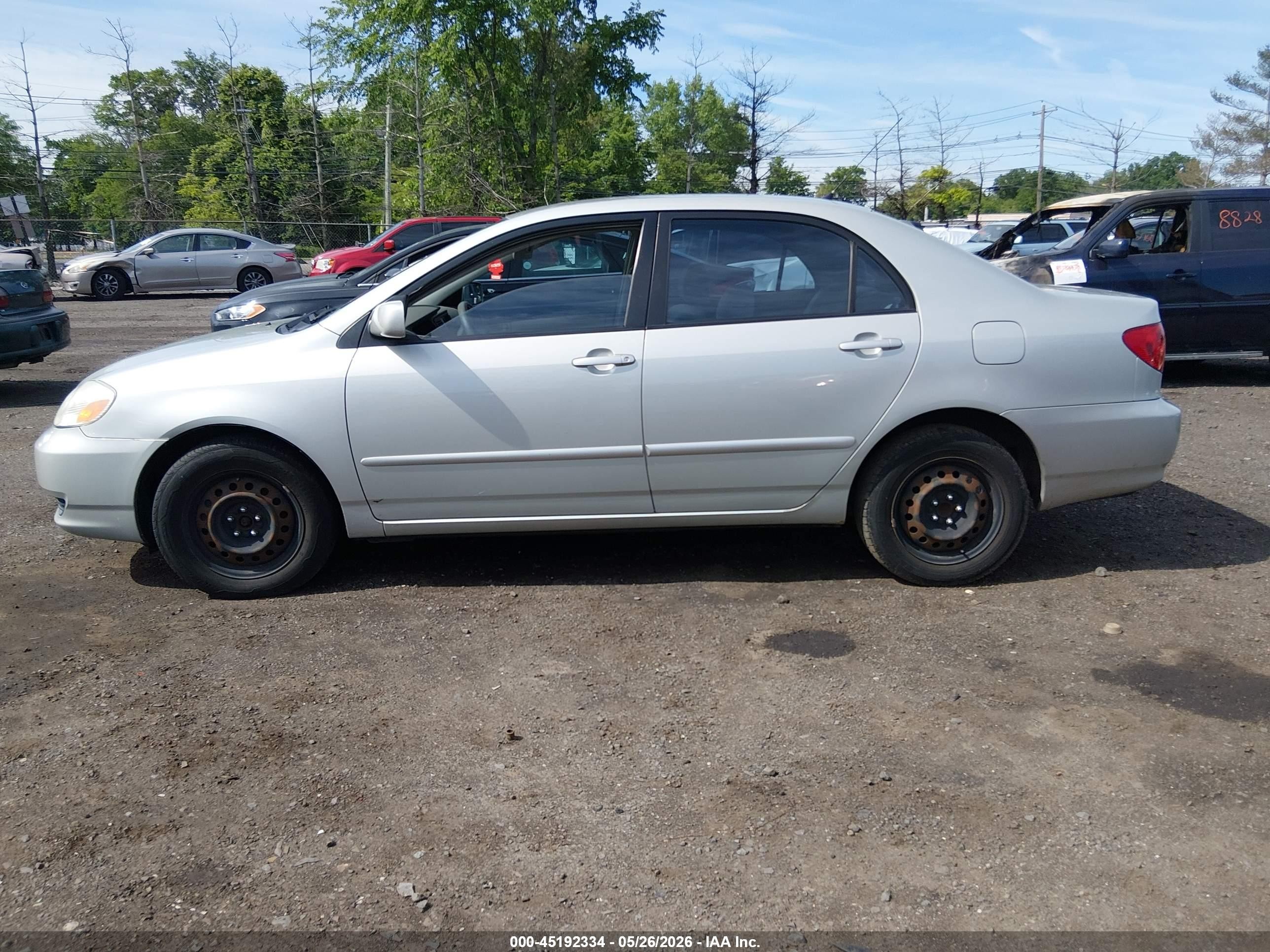 2003 Toyota Corolla Le Серебряный vin: 2T1BR38E63C079068