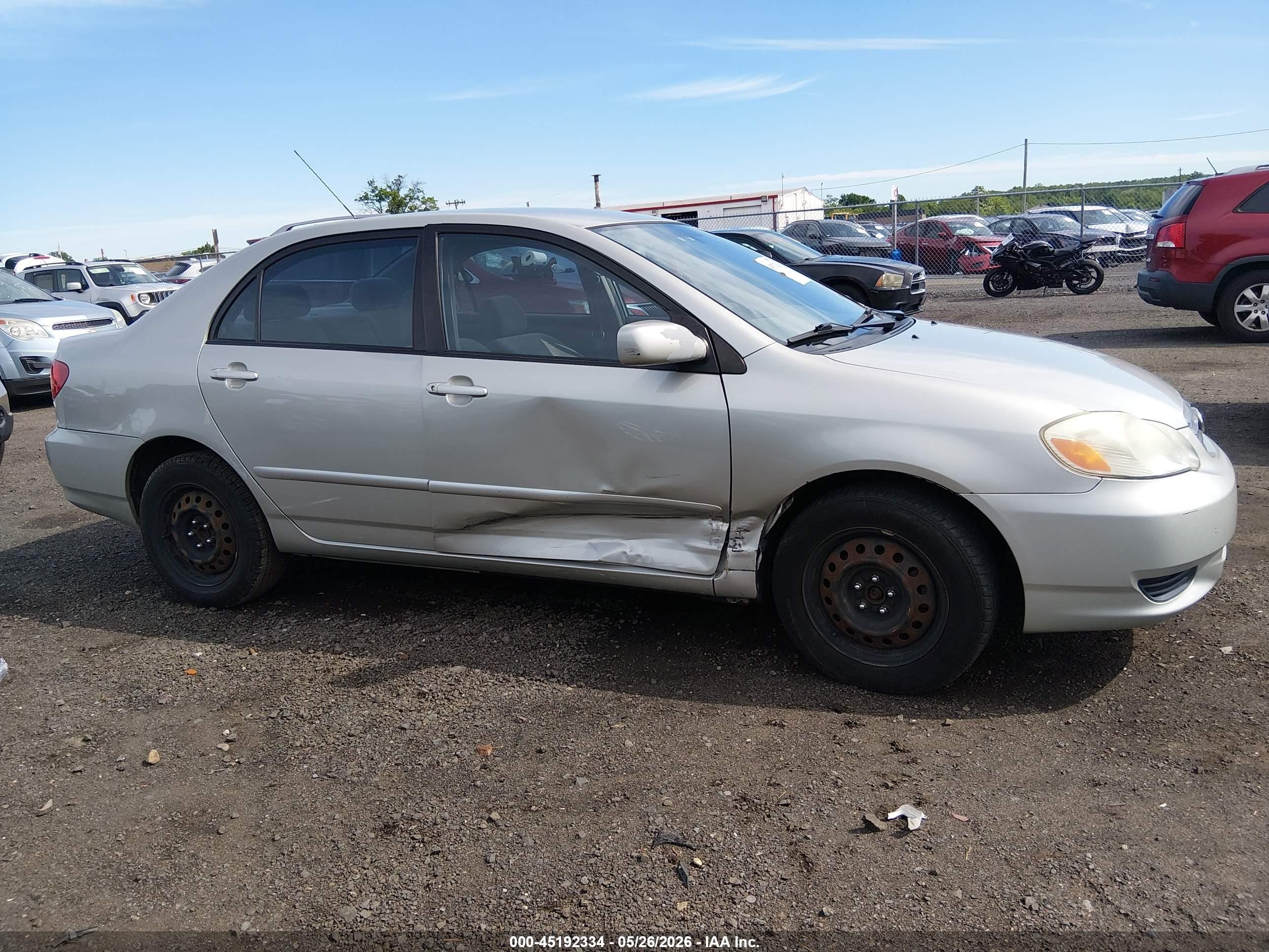 2003 Toyota Corolla Le Серебряный vin: 2T1BR38E63C079068