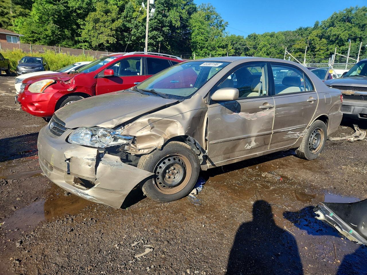 2004 Toyota Corolla Le Gold vin: 2T1BR38E64C199017