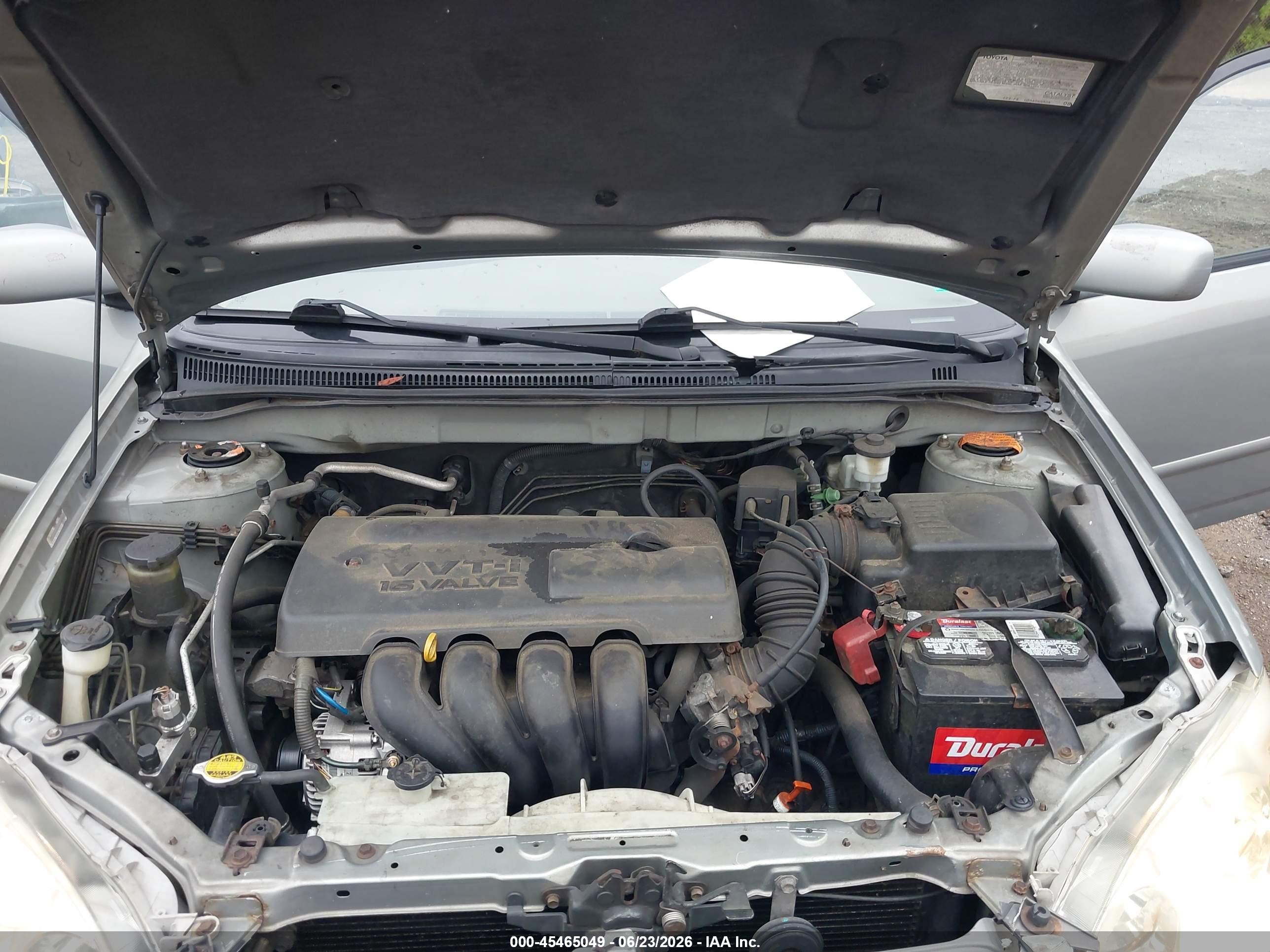 2004 Toyota Corolla Le Gray vin: 2T1BR38E64C212591