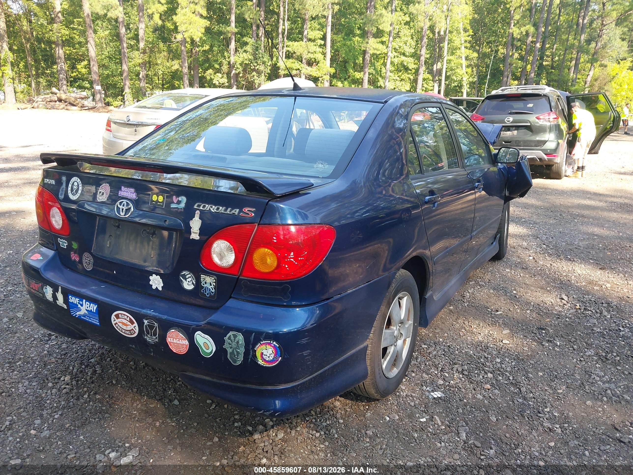 2004 Toyota Corolla S Blue vin: 2T1BR38E64C286111