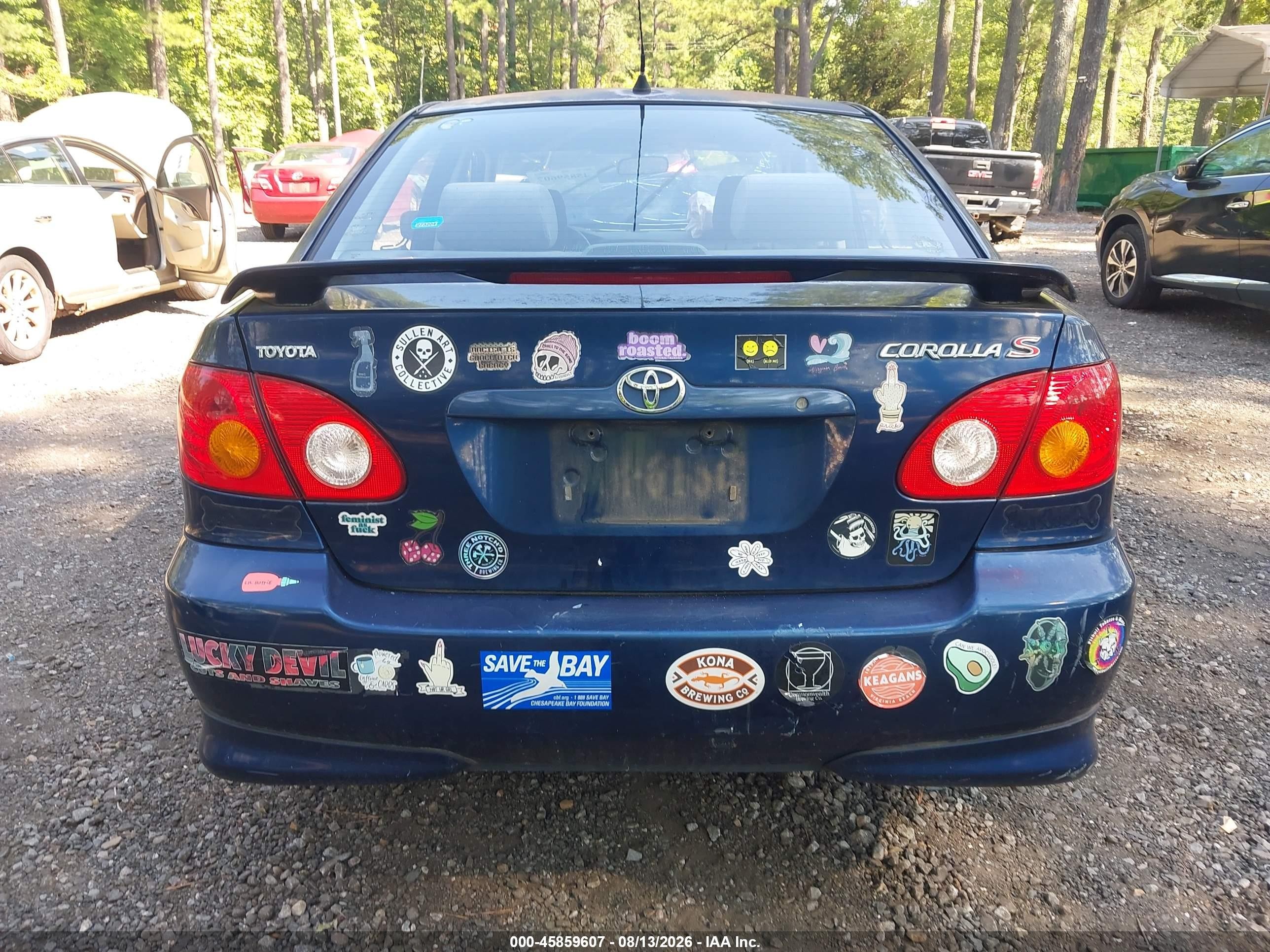 2004 Toyota Corolla S Blue vin: 2T1BR38E64C286111