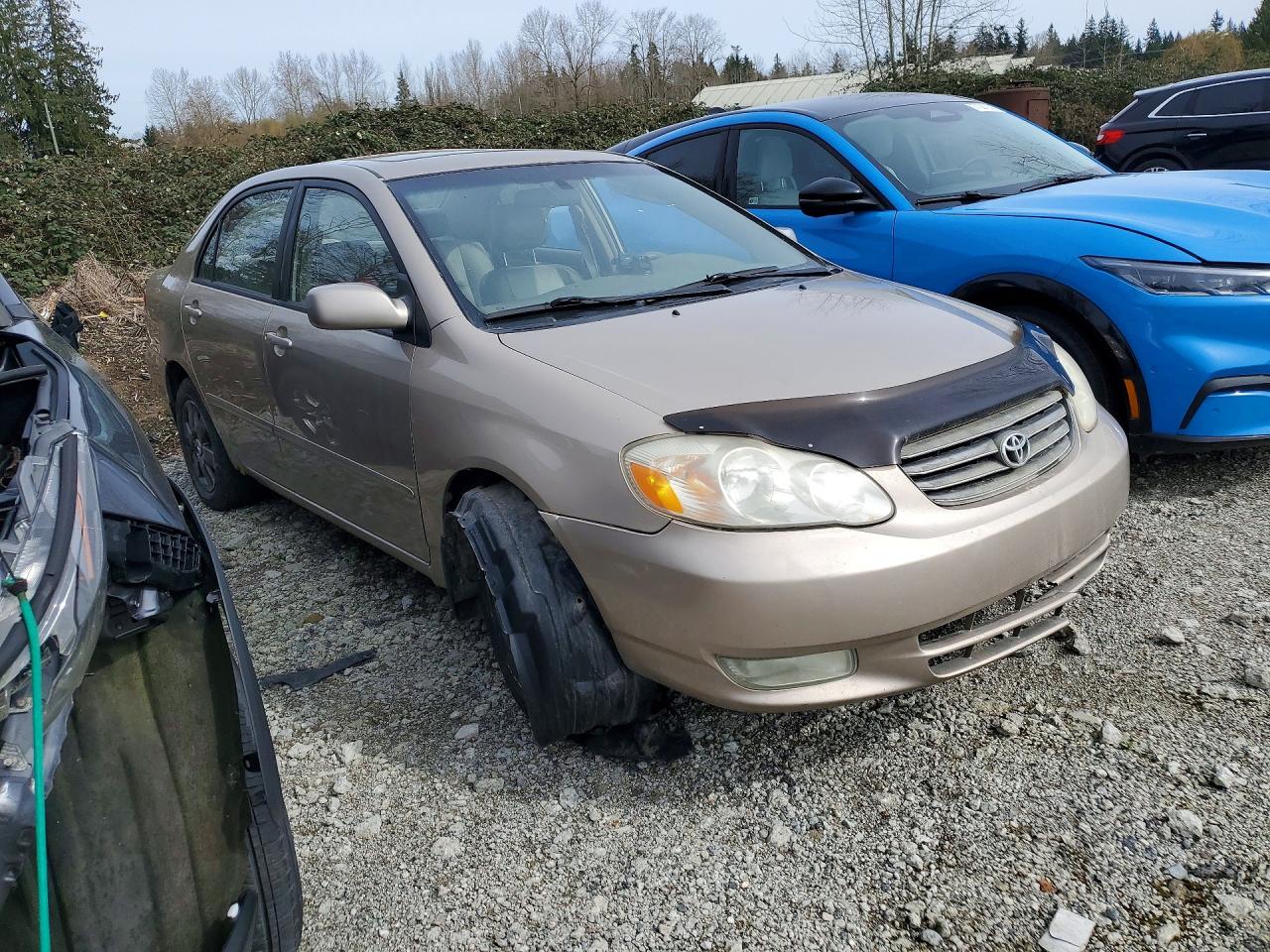 2004 Toyota Corolla Le 4dr Золотой vin: 2T1BR38E64C817145