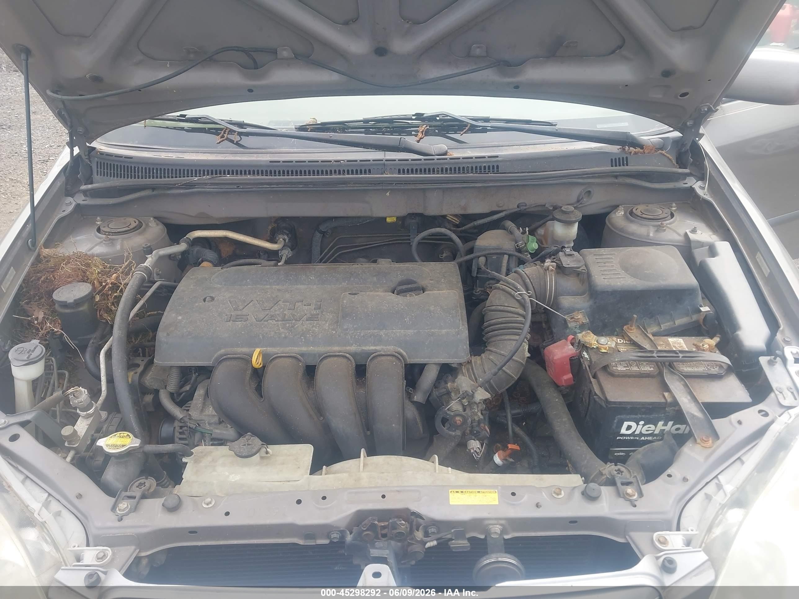 2003 Toyota Corolla Le Gray vin: 2T1BR38E93C096446