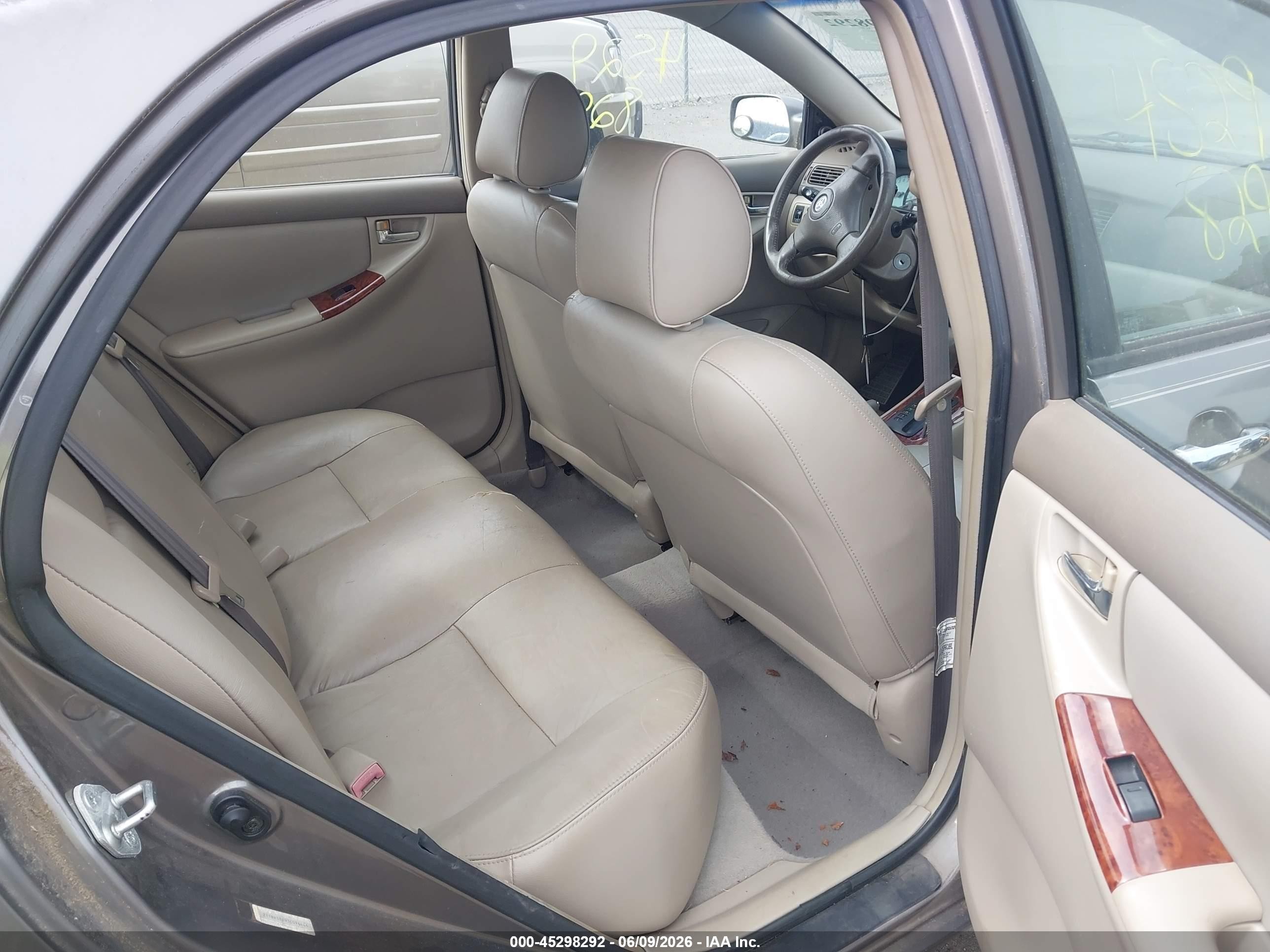 2003 Toyota Corolla Le Gray vin: 2T1BR38E93C096446