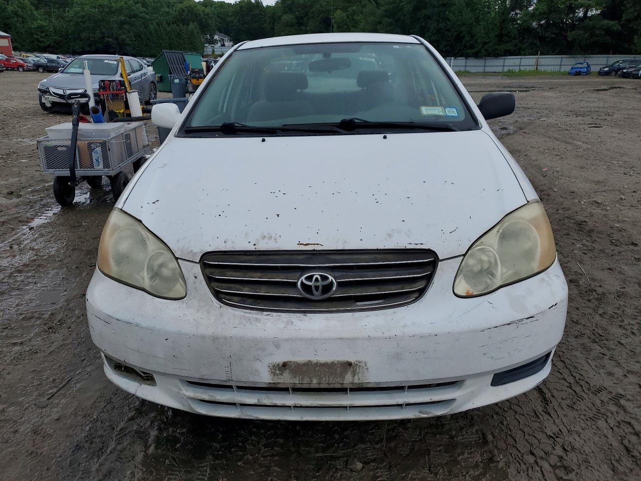 2003 Toyota Corolla Le White vin: 2T1BR38E93C148884
