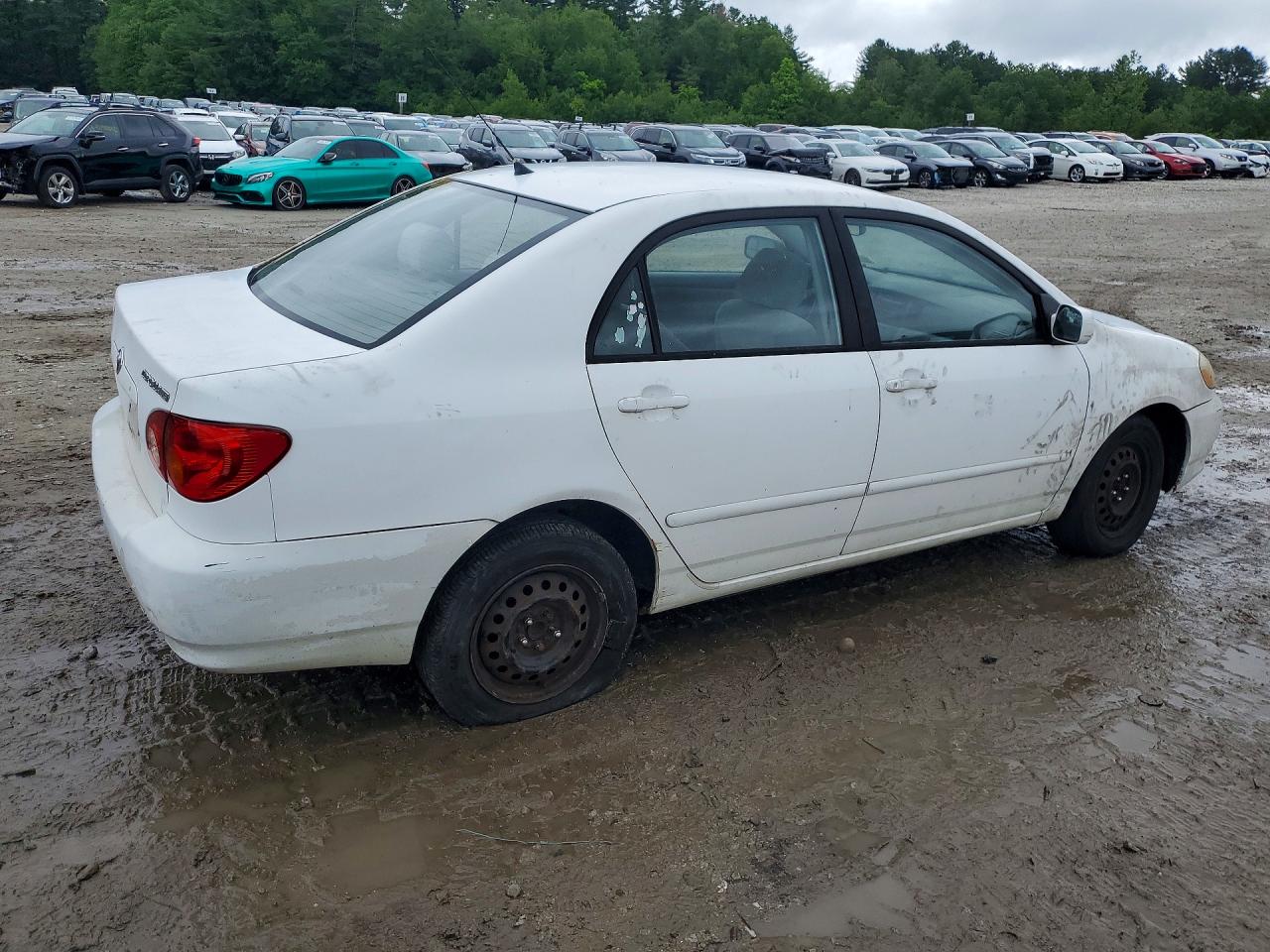 2003 Toyota Corolla Le White vin: 2T1BR38E93C148884